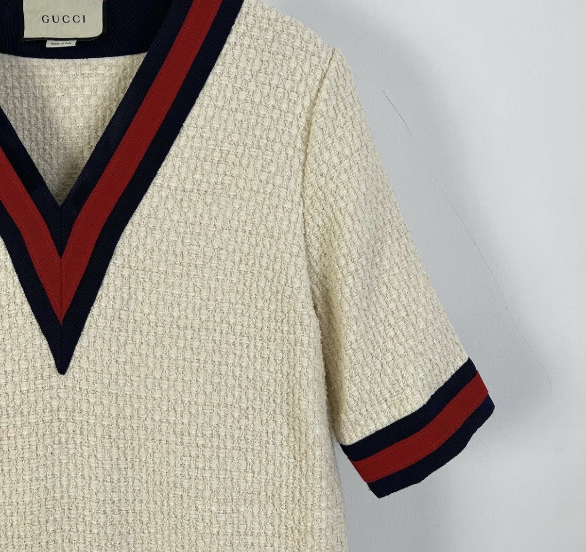 Gucci Gucci Woven V-Neck Dress K12 Size M / US 6-8 / IT 42-44 - 6 Thumbnail