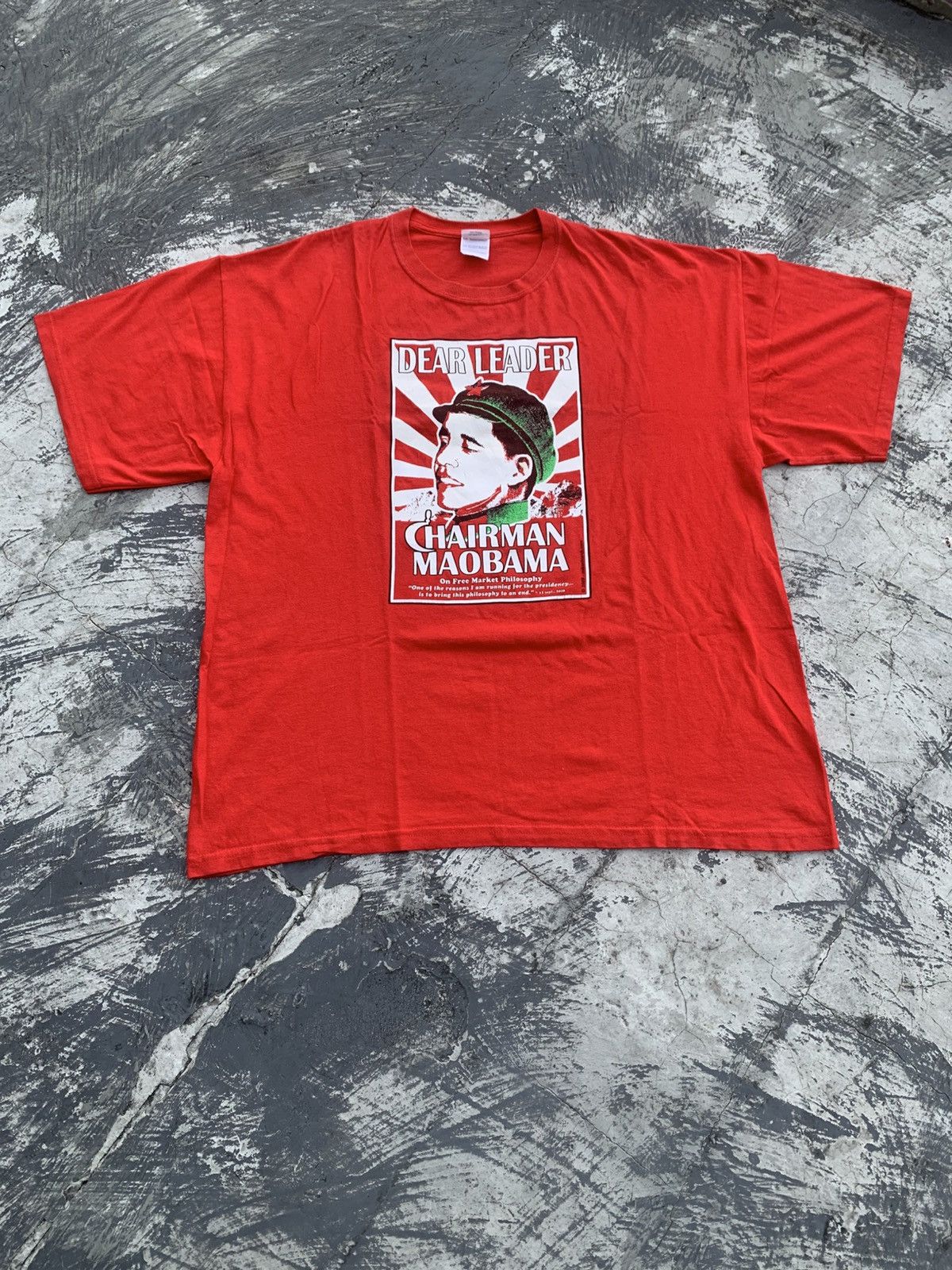 Vintage Vintage Chairman Maobama ©️2009 - mikechurch Size US XL / EU 56 / 4 - 2 Thumbnail