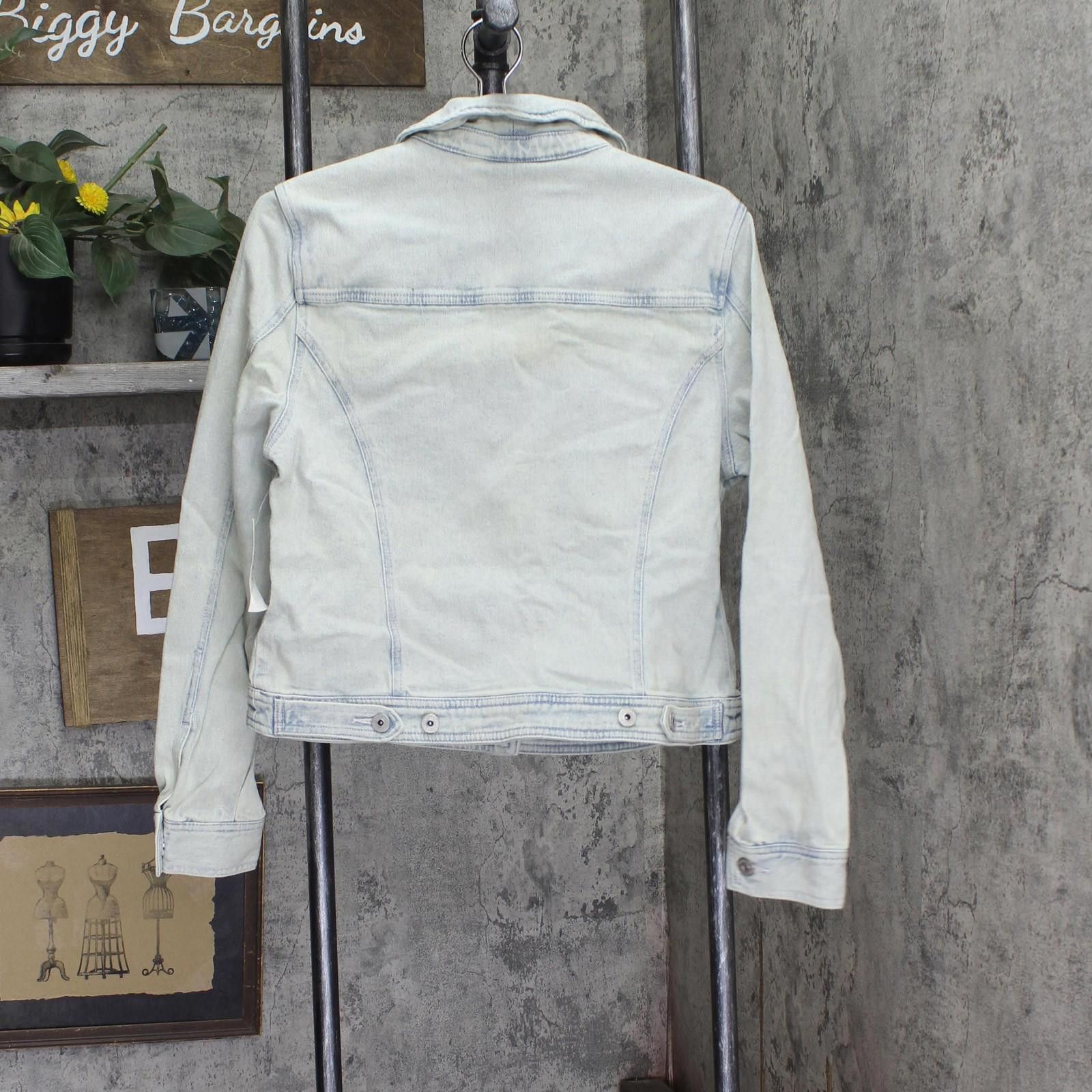 Style & Co New Style & Co. Classic Denim Trucker Jacket Tropic Blue M Size M / US 6-8 / IT 42-44 - 2 Thumbnail