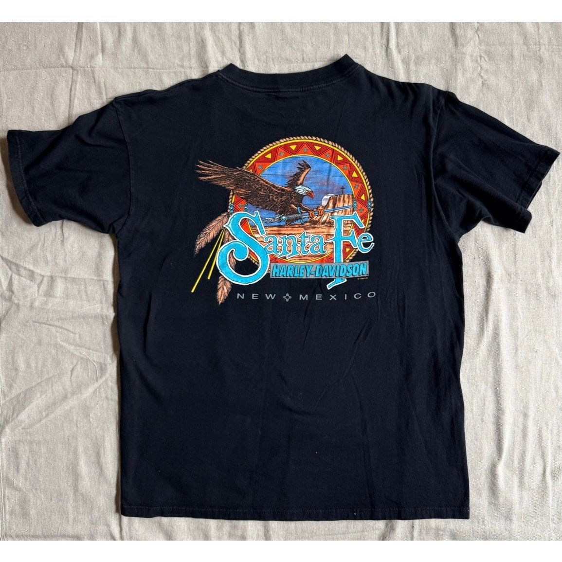 Harley Davidson Vintage Harley Davidson Midnight Rider Tee Large Made in USA Size US XL / EU 56 / 4 - 4 Thumbnail