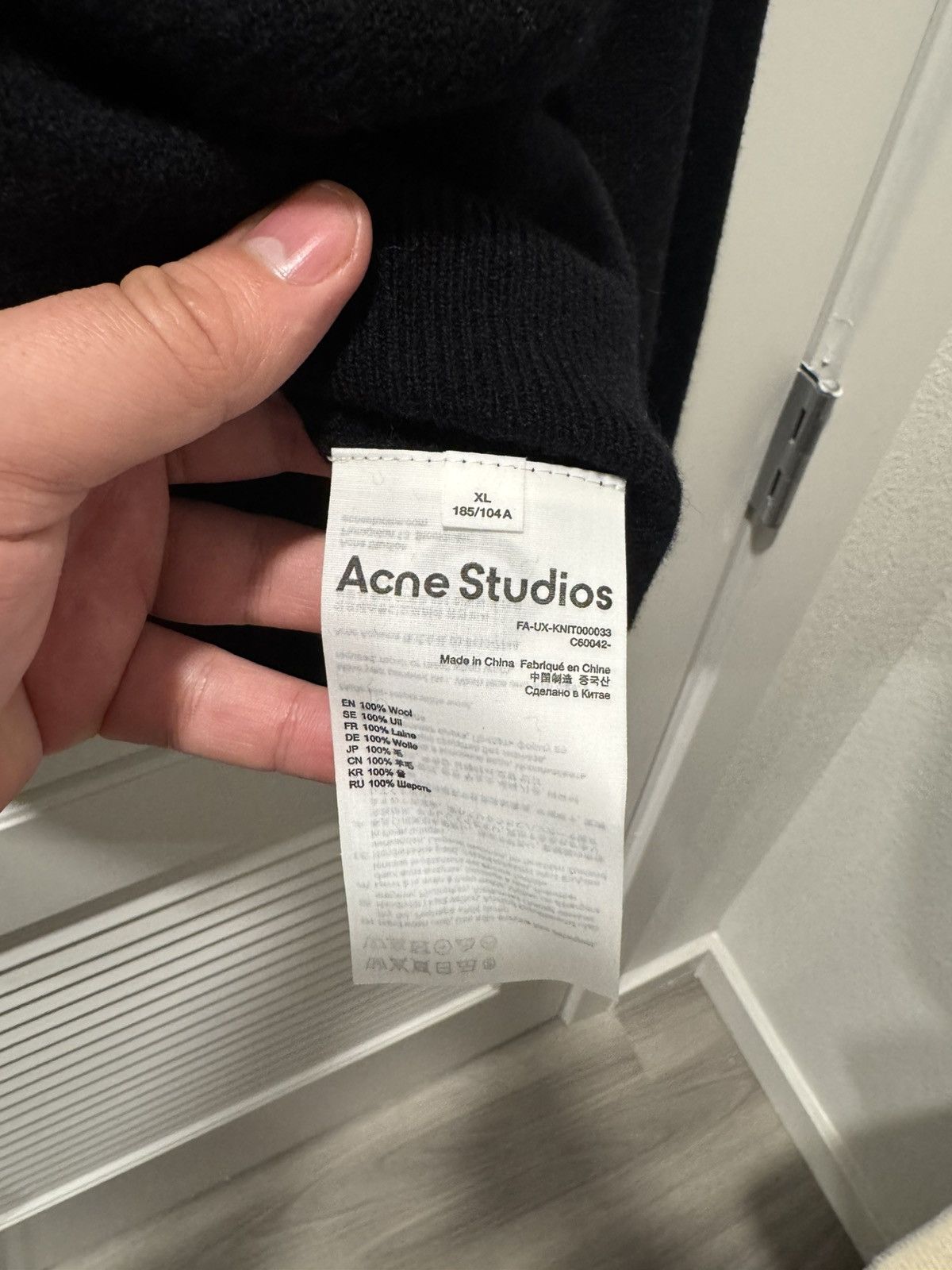 Acne Studios Face Logo Crewneck Sweater Size US XL / EU 56 / 4 - 5 Thumbnail