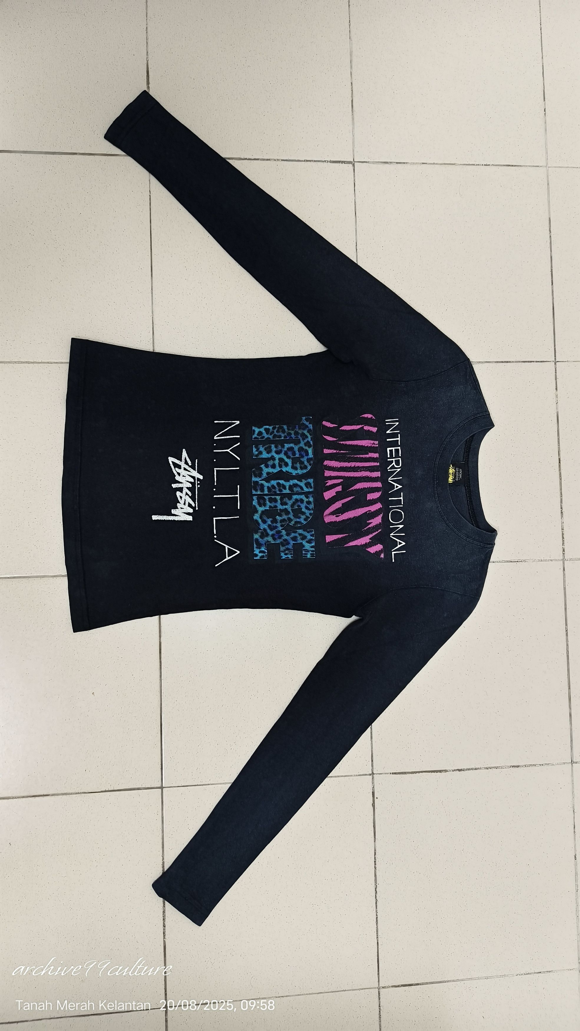 Stussy Vintage women's Stussy Tribe N.Y.T.L.A LS shirt Size S / US 4 / IT 40 - 9 Thumbnail