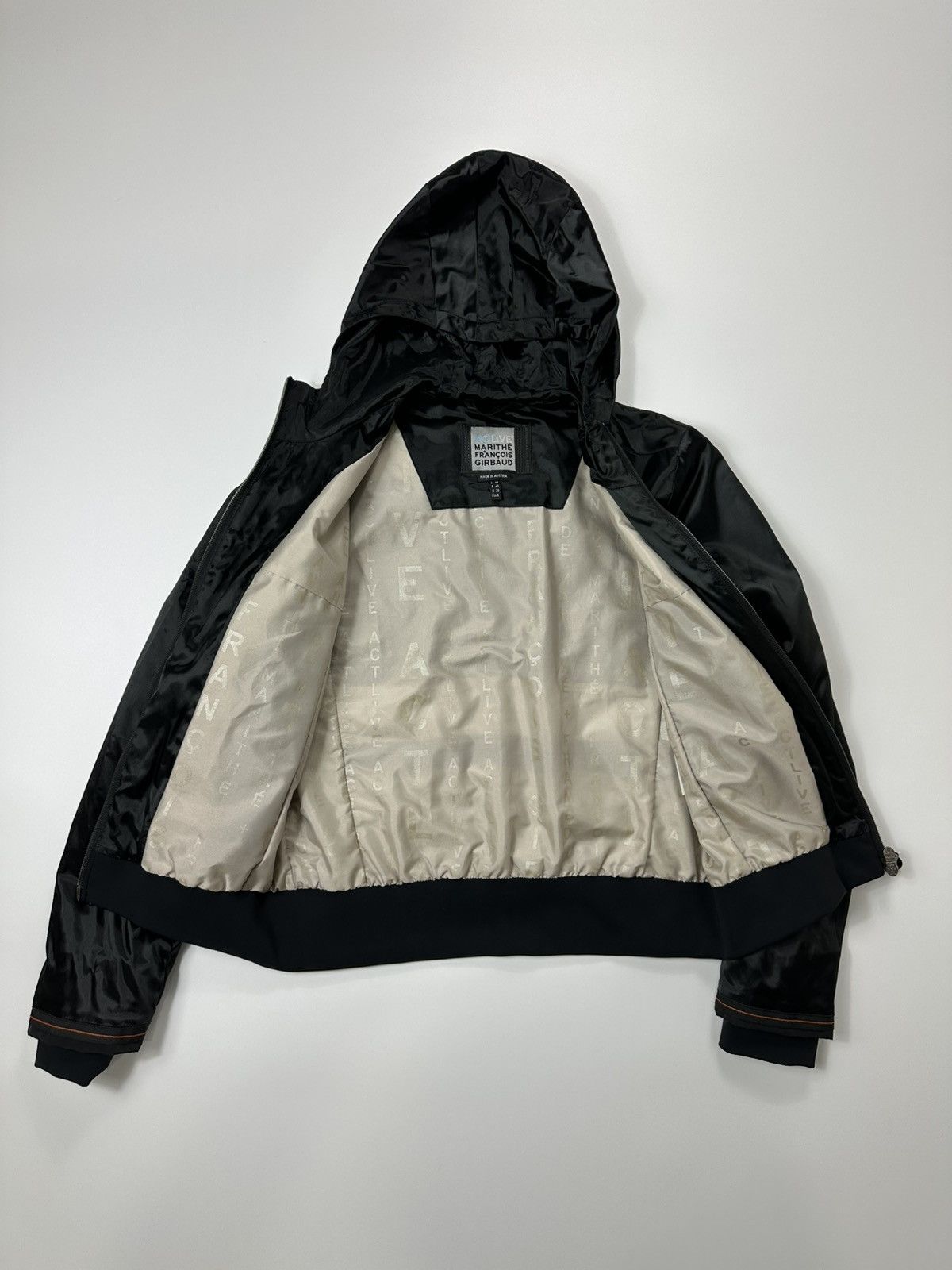Marithe + Francois Girbaud Marithe Francois Girbaud Hooded Zip Jacket Double Zip Black Size M / US 6-8 / IT 42-44 - 2 Thumbnail