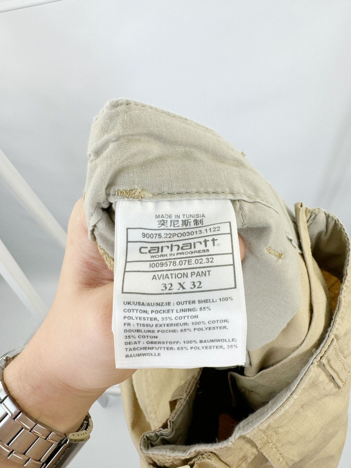 Carhartt × Designer Carhartt Aviation Pants Coyote Size US 32 / EU 48 - 15 Thumbnail