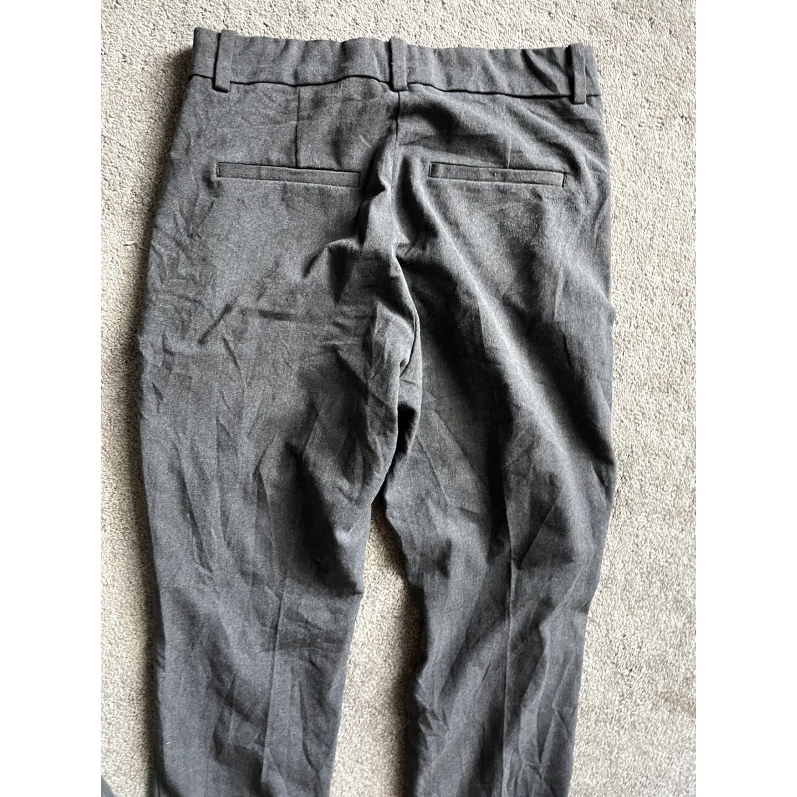 H&M H&M Womens Pants Chino Style Skinny Leg 10 Dark Gray Pocket Design Button Zipper Cotton Blend Regular Womens 29 In Inseam Size 32" / US 10 / IT 46 - 3 Thumbnail
