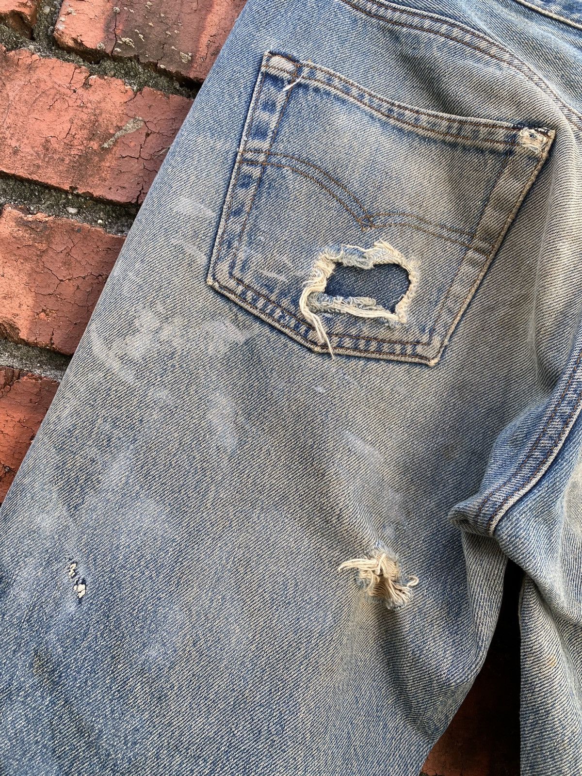 Levi's Vintage Clothing W32x32.5 Vintage levi's 501 redline distressed made in USA Size US 32 / EU 48 - 4 Thumbnail