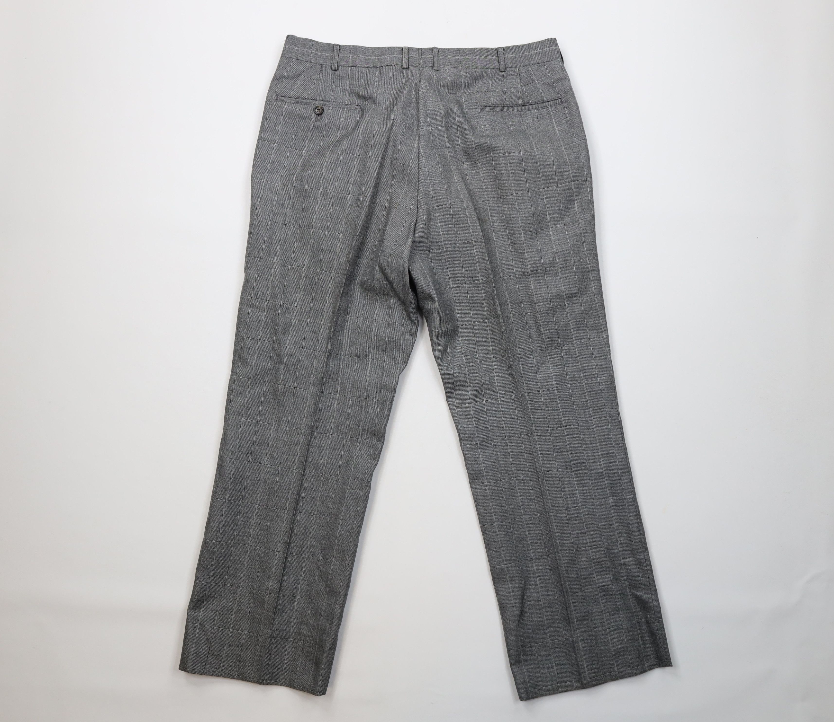 Vintage Vintage 70s Streetwear Flared Wide Leg Chino Pants Plaid USA Size US 36 / EU 52 - 10 Thumbnail