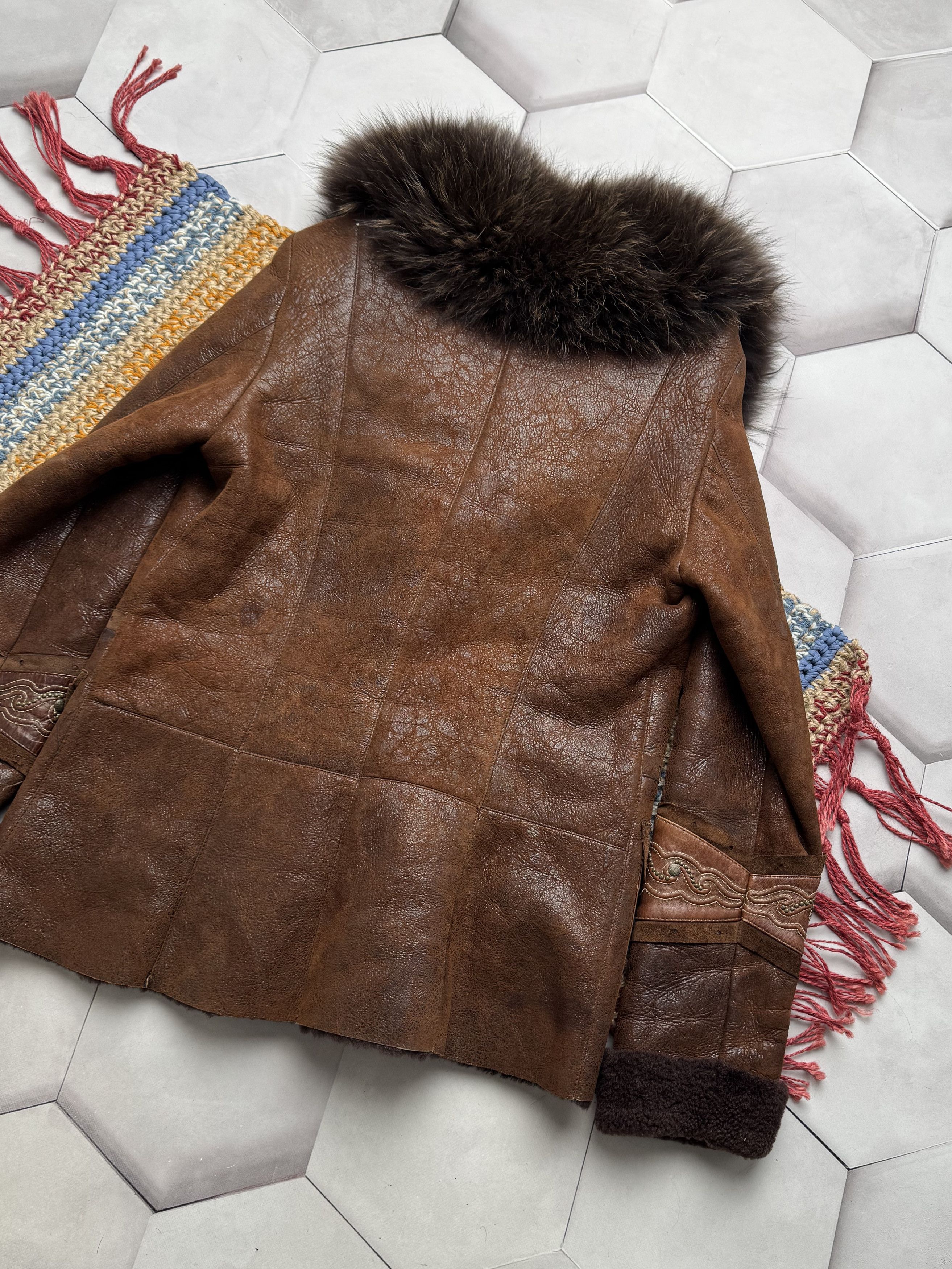 Vintage Vintage Real Sheepskin Coat With Real Fur Details(E4) Size S / US 4 / IT 40 - 10 Thumbnail