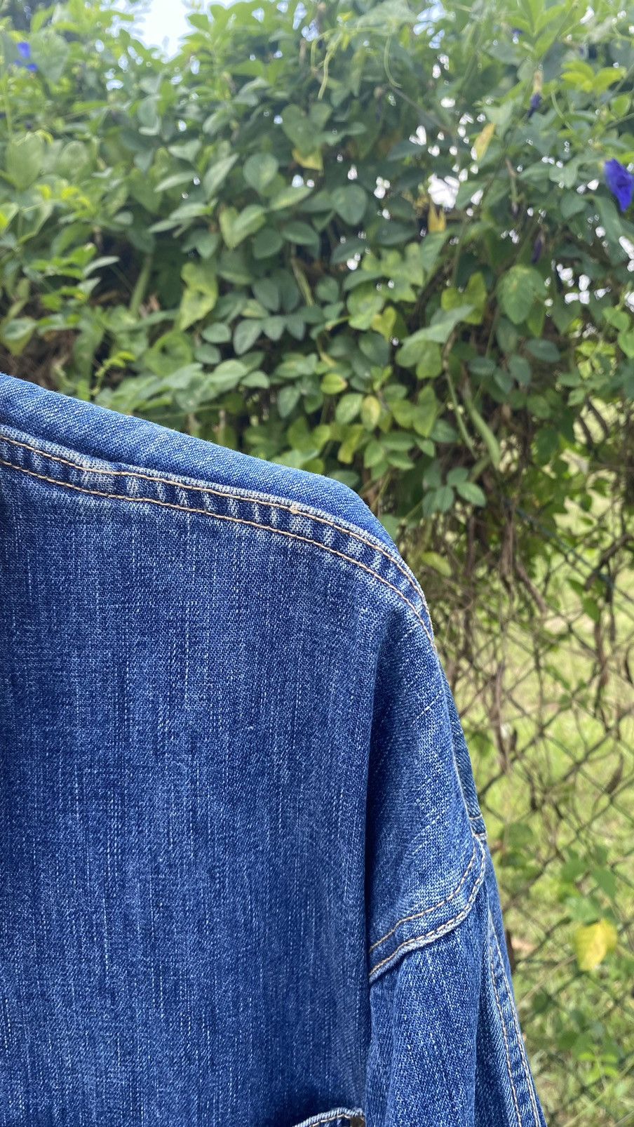 Vintage Denim Work Jacket w/Corduroy Collar–Rare Graffiti Logo Tag Size US XL / EU 56 / 4 - 10 Thumbnail