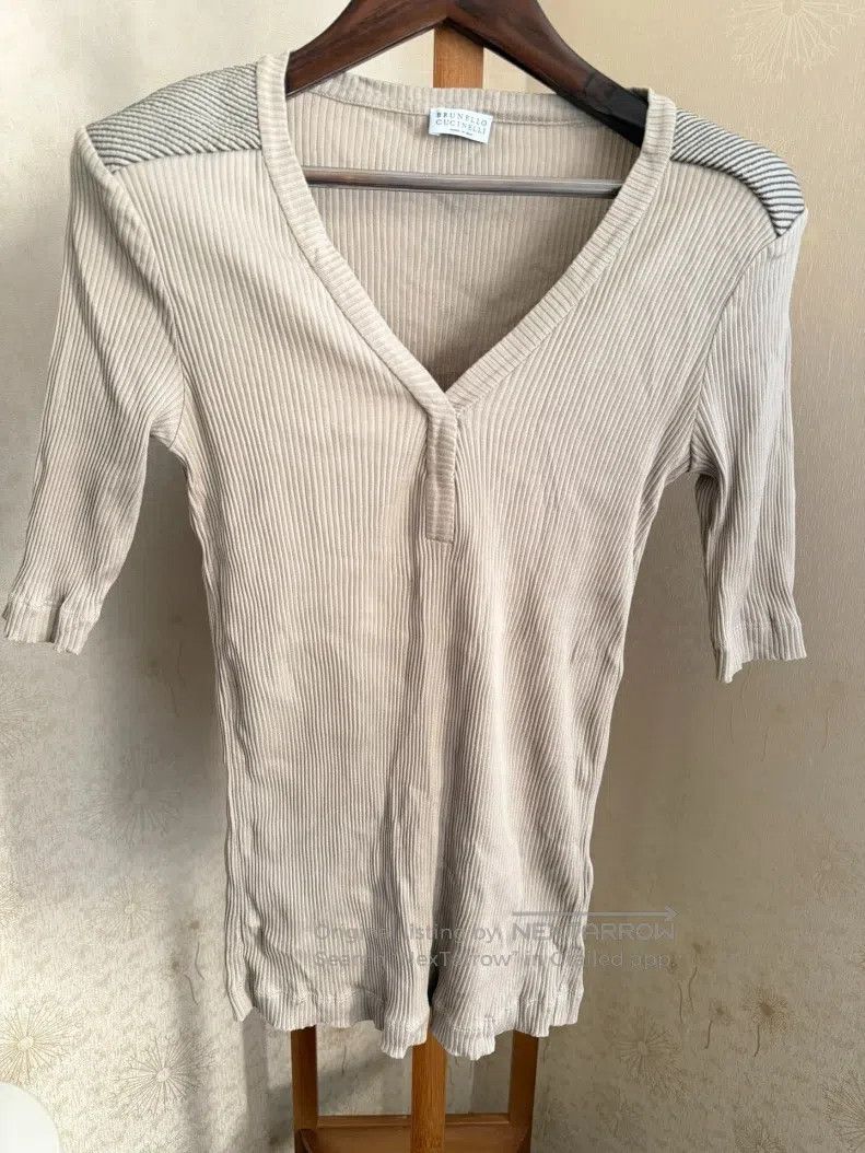 Brunello Cucinelli Cotton beaded camisole