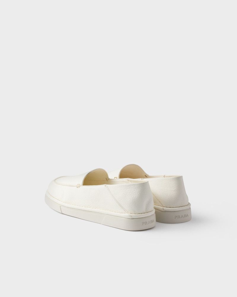 Prada o1w1db10526 Leather Slip-Ons in Ivory Size US 11 / EU 44 - 4 Thumbnail