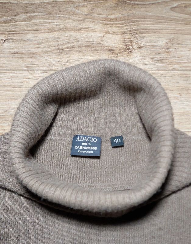 Other 100% cashmere sweater turtleneck jumper brown luxury Size L / US 10 / IT 46 - 3 Thumbnail