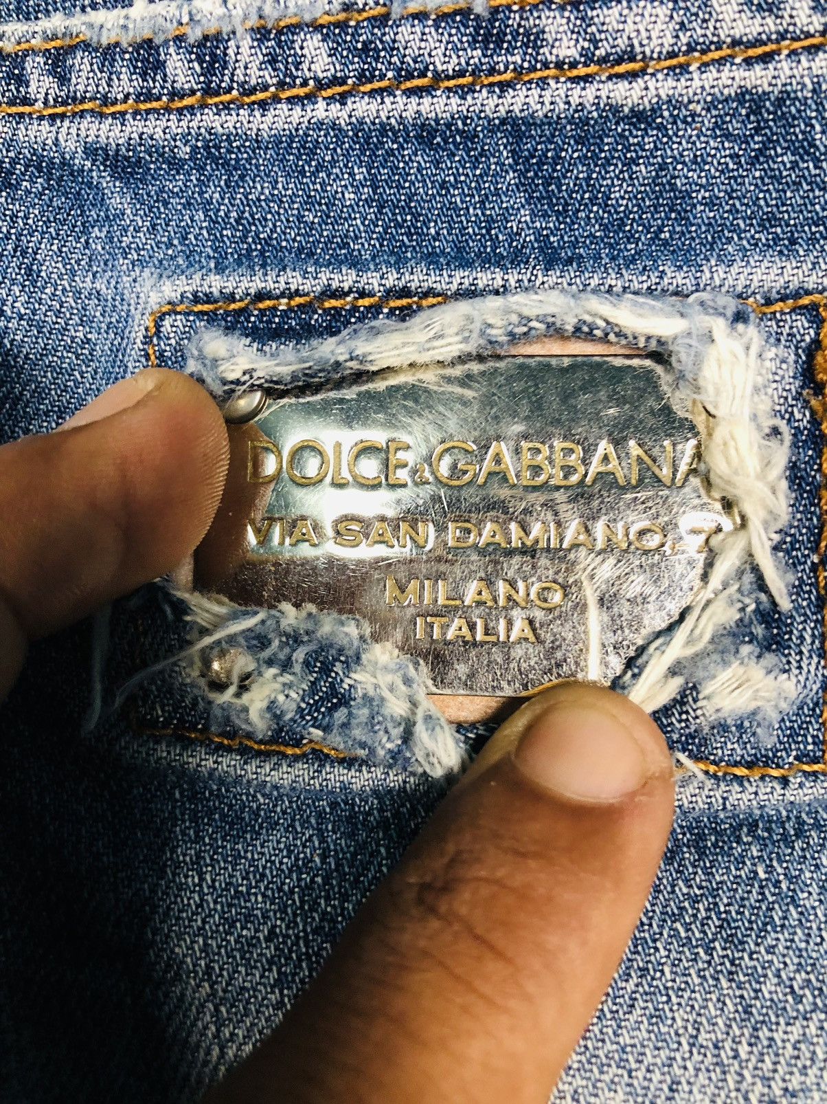 Dolce & Gabbana Dolce & Gabbana Distressed Jeans (33) Size US 44 / EU 60 - 20 Thumbnail