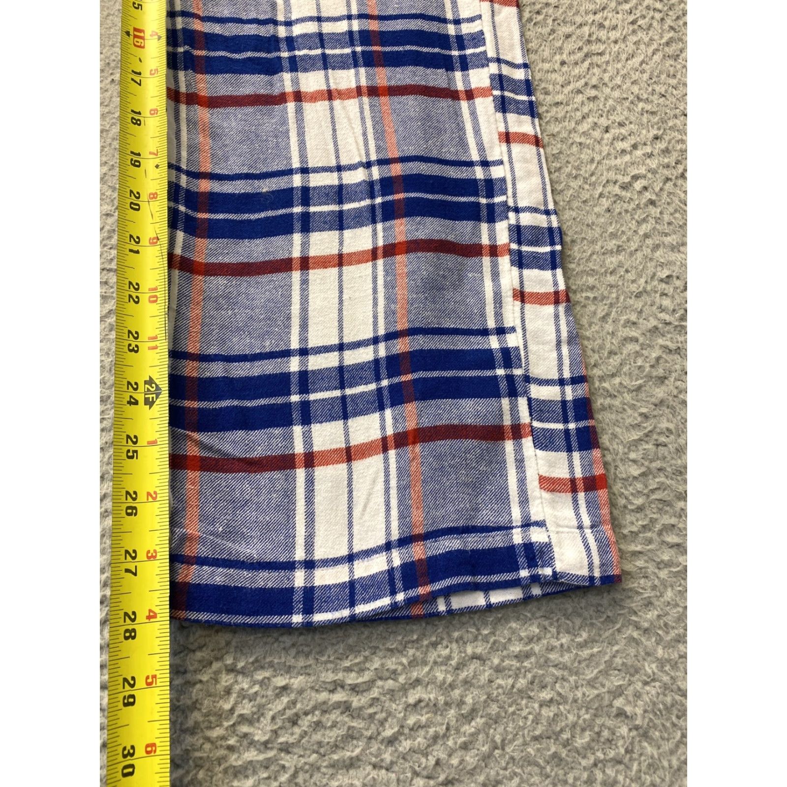 NFL NFL New York Giants Pajama Pants Mens Small Blue Plaid Sleepwear Lounge Cotton Size US 29 - 5 Thumbnail