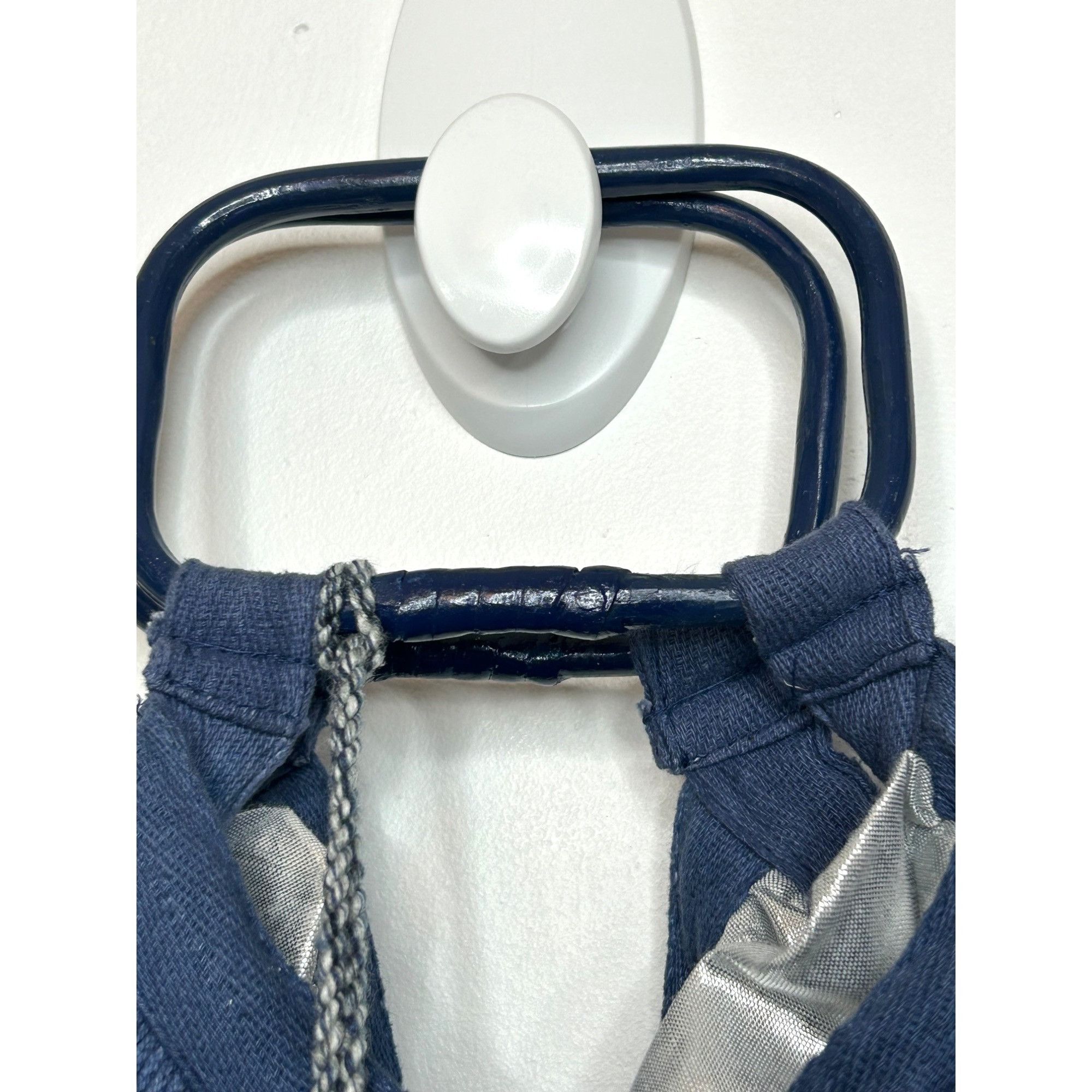 Other America & Beyond Handheld Tote Bag Fishnet Blue White Ombré Size ONE SIZE - 8 Thumbnail