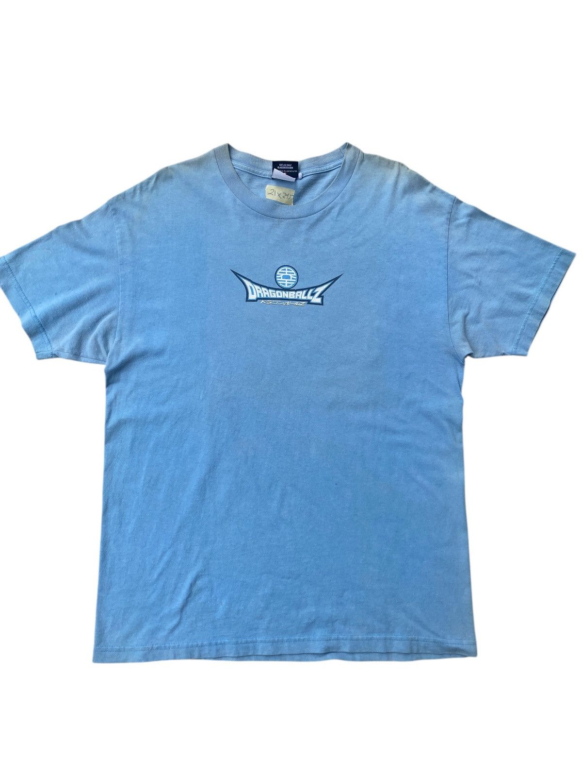 Anime VINTAGE 2002 DRAGON BALL Z TRIO SAIYAN TEE BABY BLUE Size US L / EU 52-54 / 3 - 5 Thumbnail