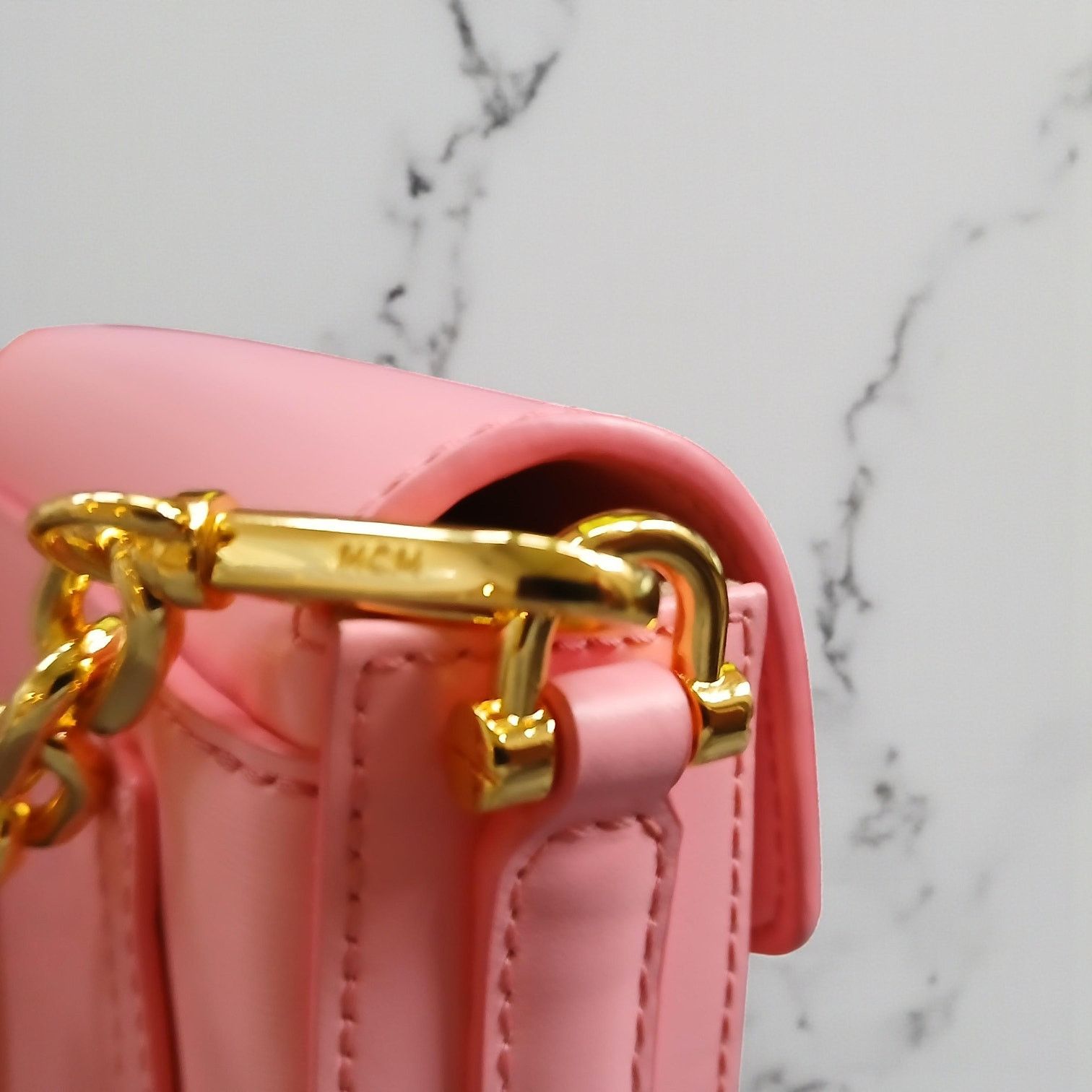 MCM MCM Patricia Mini Pink Leather Crossbody Bag - NWT Size ONE SIZE - 14 Thumbnail