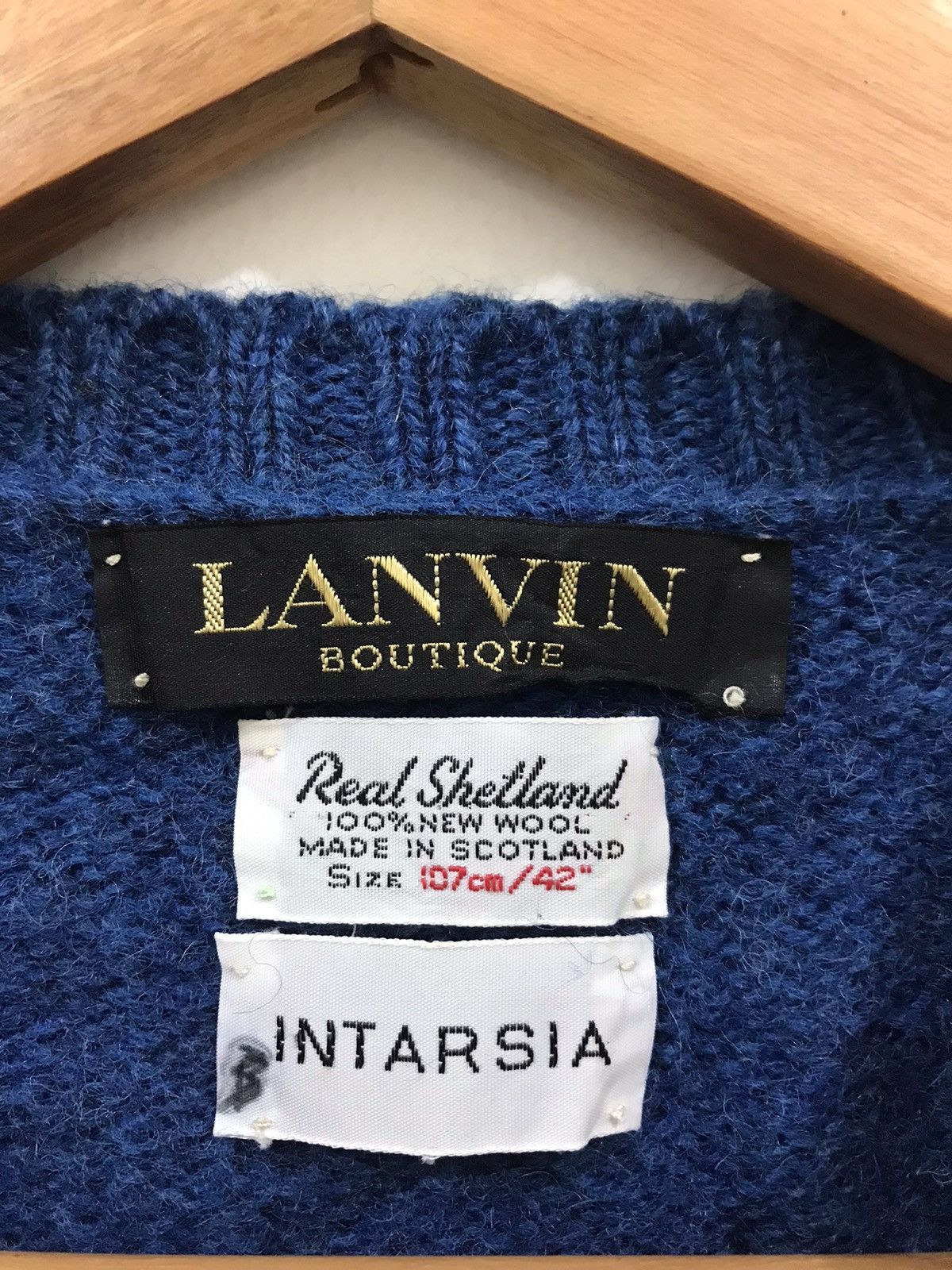 Lanvin Lanvin Intarsia Wool Knit Sweater Size US L / EU 52-54 / 3 - 4 Thumbnail