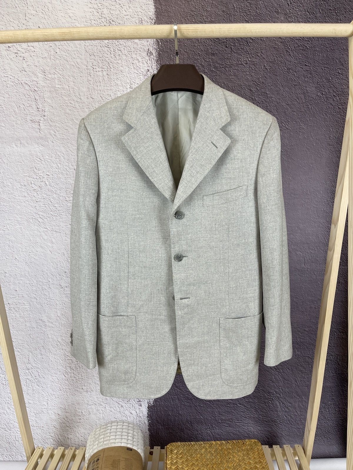 Corneliani Corneliani made in Italy silk wool grey blazer sport coat Size 40R - 1 Thumbnail