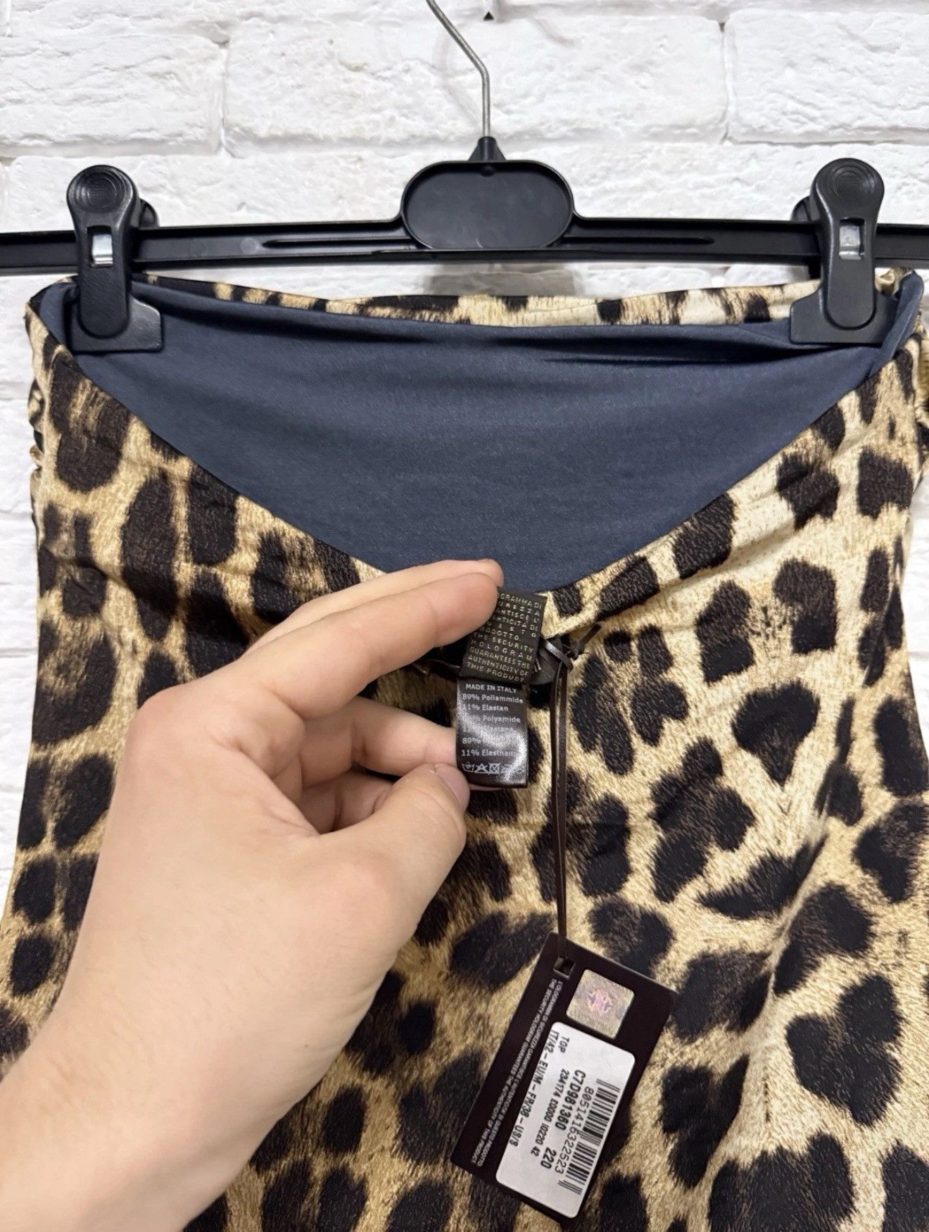 Roberto Cavalli Roberto Cavalli Double Sided Tube Top Leopard Pattern Sz M Size M / US 6-8 / IT 42-44 - 8 Thumbnail