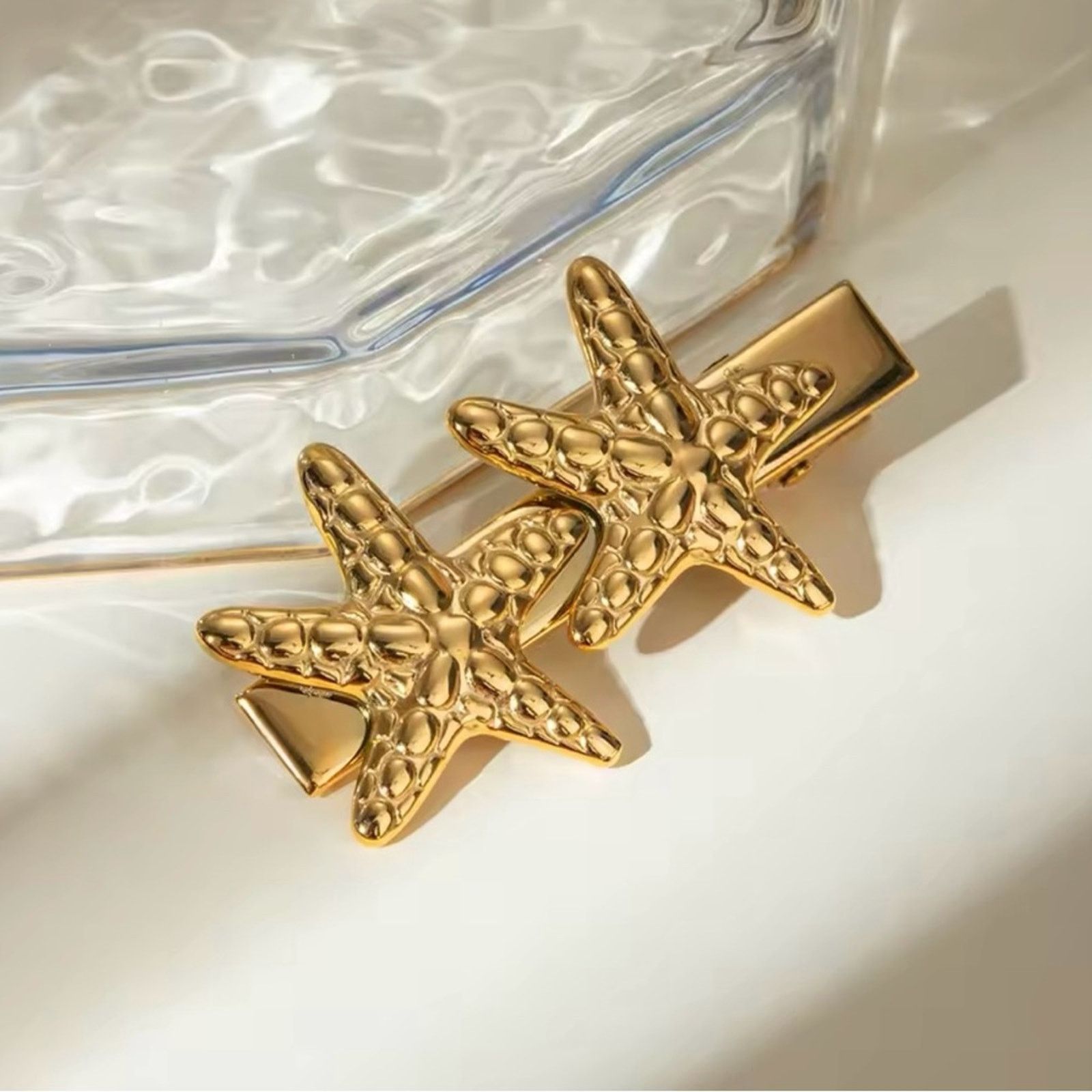 Other Gold Plated Starfish Seashell Hair Pin Size ONE SIZE - 3 Thumbnail