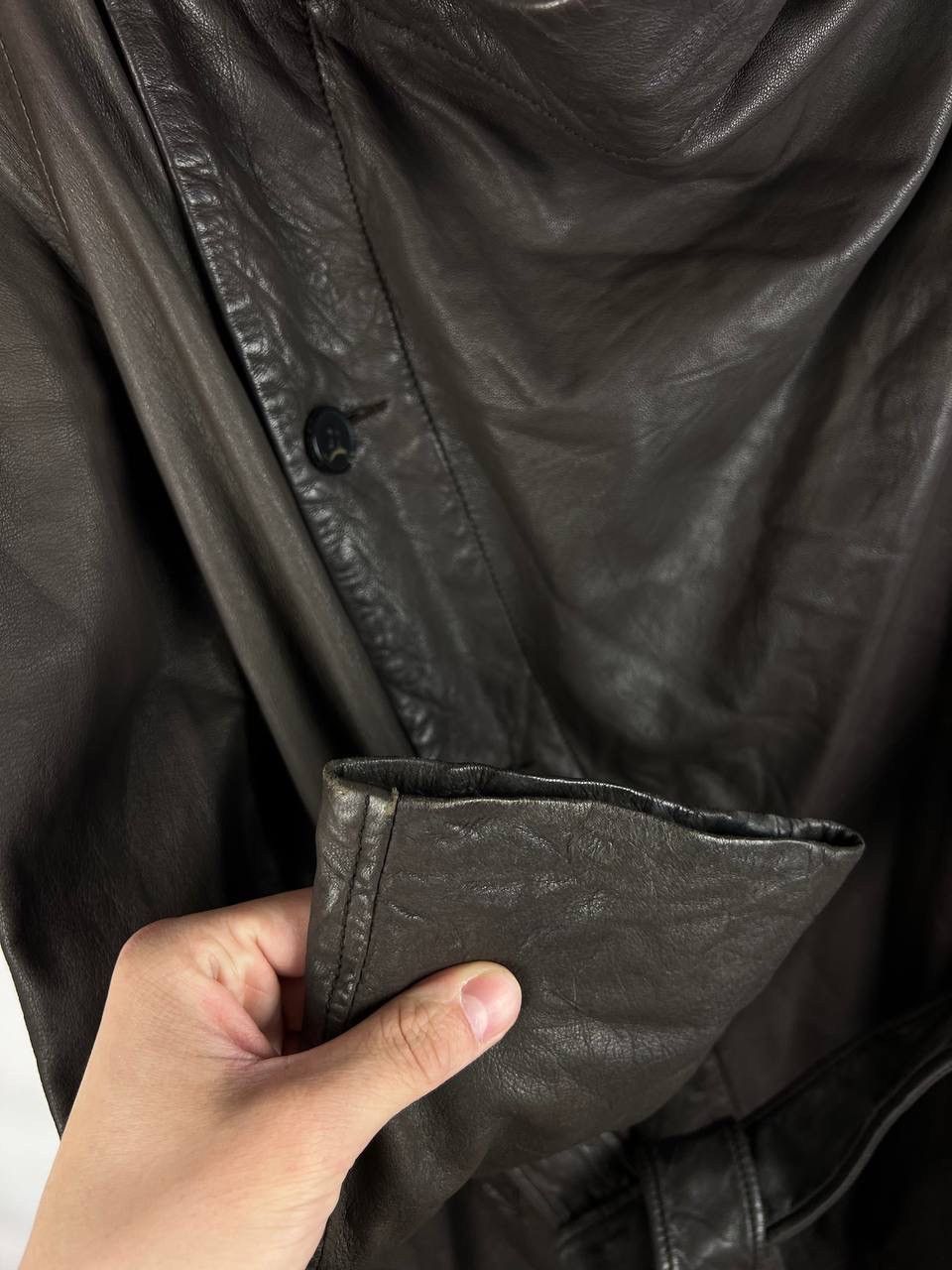 Allsaints Allsaints leather whitton coat woman size 14 Size L / US 10 / IT 46 - 12 Thumbnail