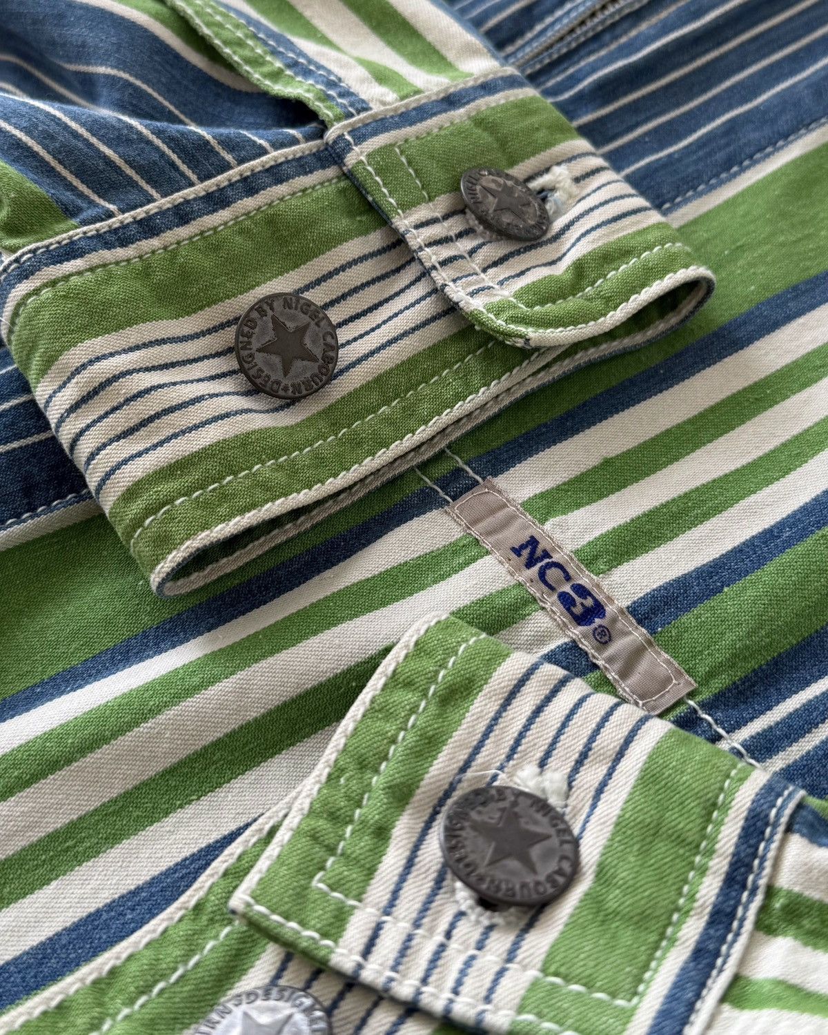 Nigel Cabourn NC3 NIGEL CABOURN BLOUSON STRIPE JACKET Size US L / EU 52-54 / 3 - 5 Thumbnail