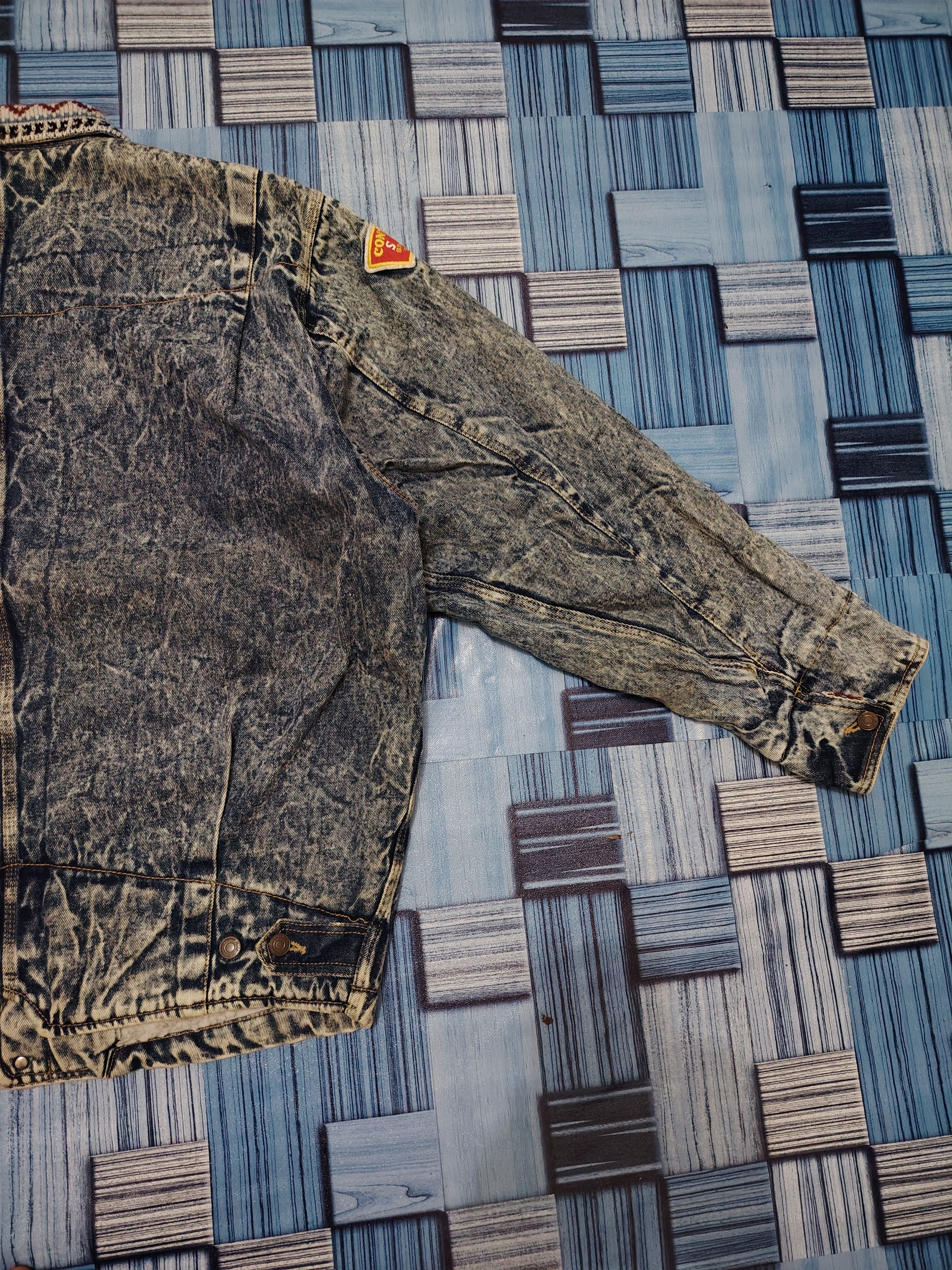 Japanese Brand 💥Insane💥 Intl bobson flared jeans Distressed denim jacket Size US XL / EU 56 / 4 - 20 Thumbnail