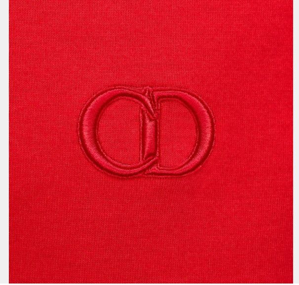 Dior o1w1db11024 Cotton Jersey Oversized Icon T-Shirt in Red Size US S / EU 44-46 / 1 - 3 Thumbnail