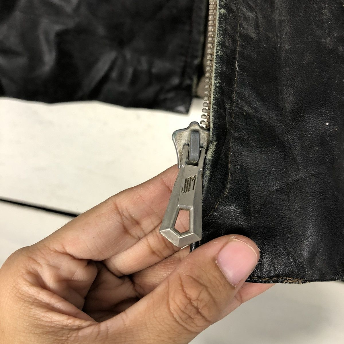 Genuine Leather 🔥VINTAGE 60’s BIKER VEST GENUINE LEATHER ZIMMERSPITZ WORKER Size US M / EU 48-50 / 2 - 17 Thumbnail
