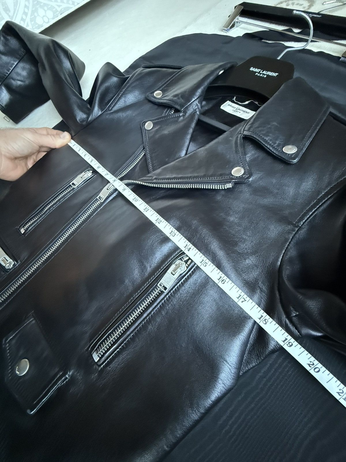 Saint Laurent Paris FW13 Holy Grail Saint Laurent L01 biker leather jacket 46 Size US S / EU 44-46 / 1 - 3 Thumbnail