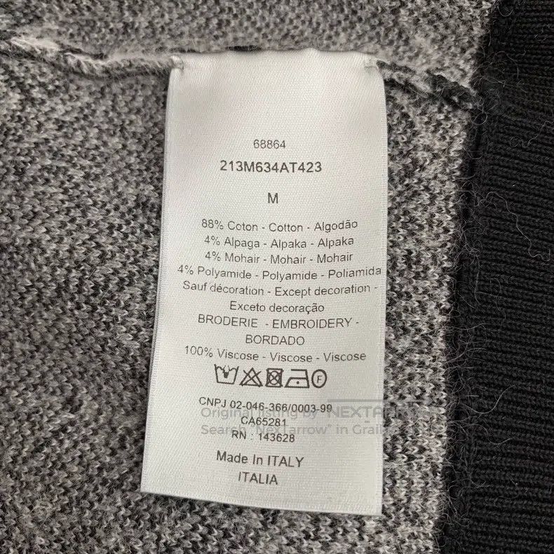 Dior Dior 22 gray jacquard full-print cotton round-neck long-sl Size US M / EU 48-50 / 2 - 7 Thumbnail