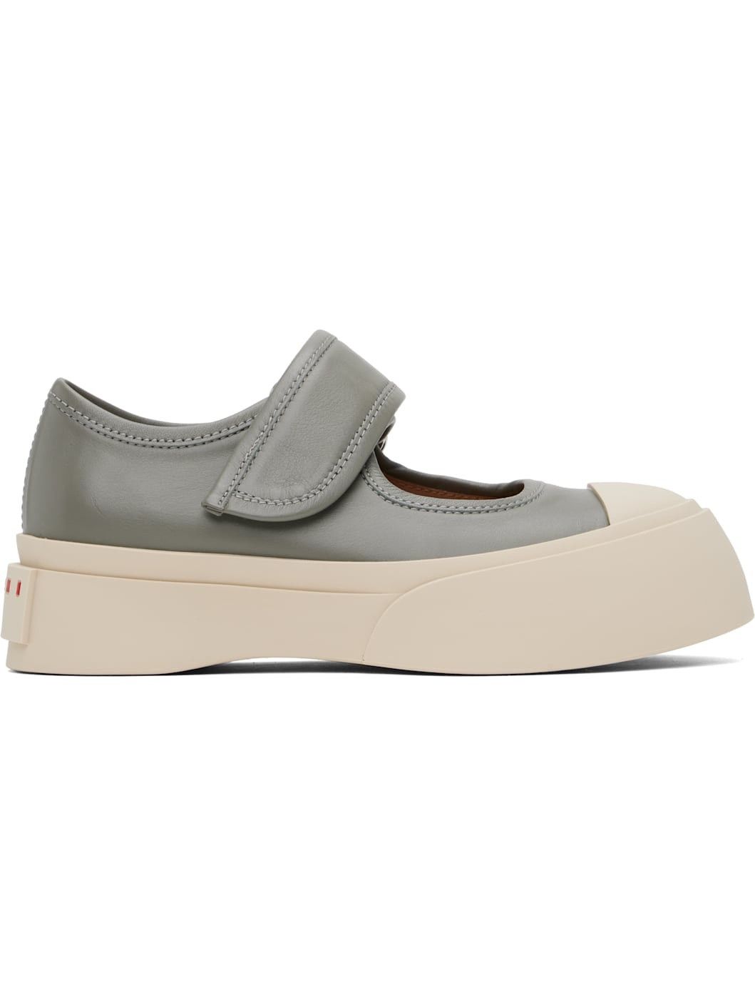 Marni o1s22i1n0525 Calfskin Low-Top Sneakers in Grey Size US 6 / IT 36 - 1 Thumbnail