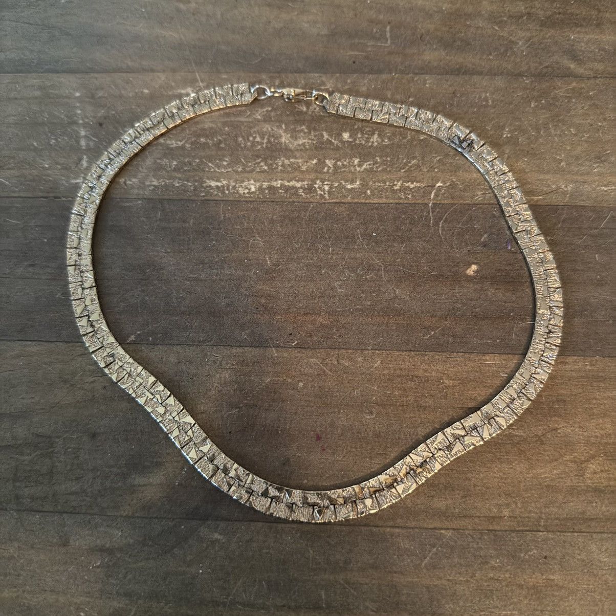 Vintage Vintage gold tone nugget collar necklace Size ONE SIZE - 2 Thumbnail