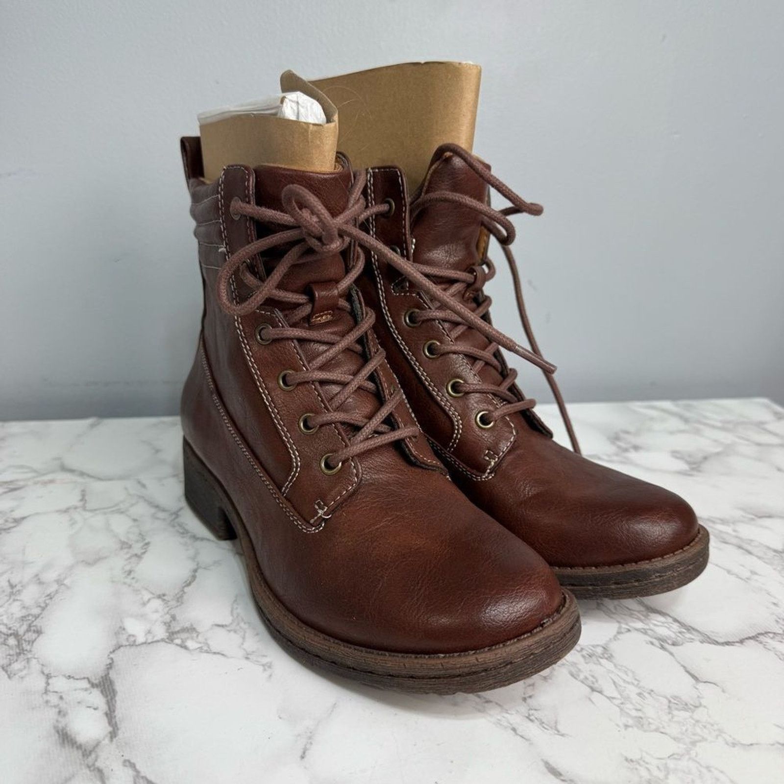 Soft Surroundings Sofft Euro Soft Women’s Combat Boots sz 6 Lace Up NEW #K495 Size US 6 / EU 39 - 8 Thumbnail