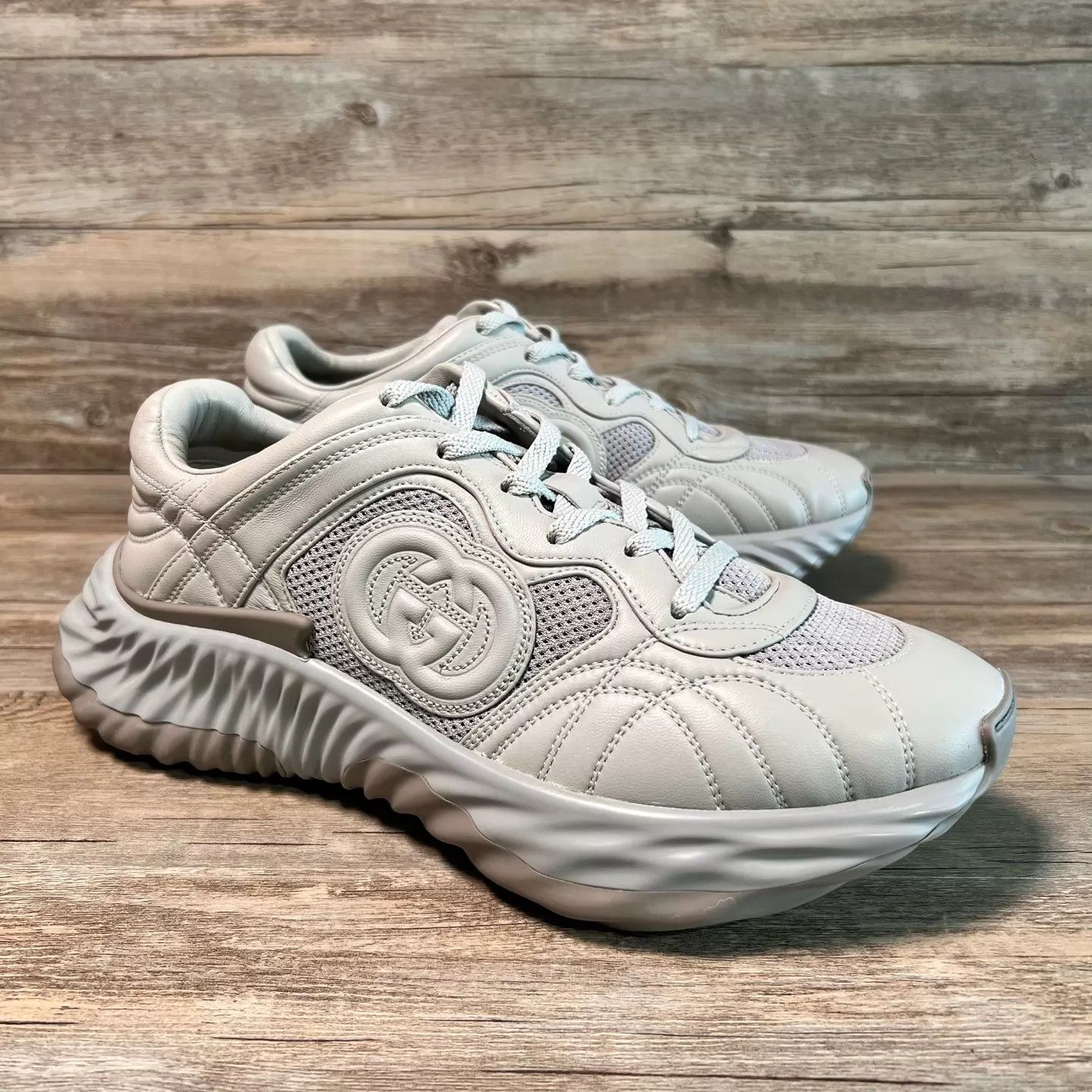 Gucci GUCCI Ripple GG Dad Sneaker Gray UK9/EU43 98New Size US 10 / EU 43 - 2 Thumbnail