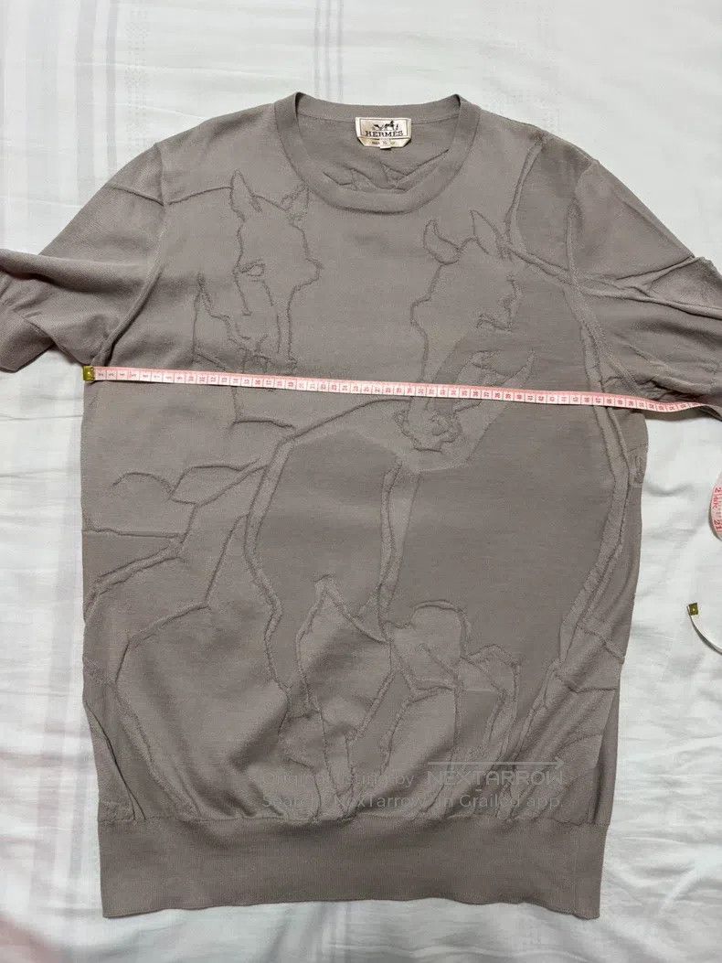 Hermes Hermes Knitted short-sleeved shirt Size US XL / EU 56 / 4 - 4 Thumbnail