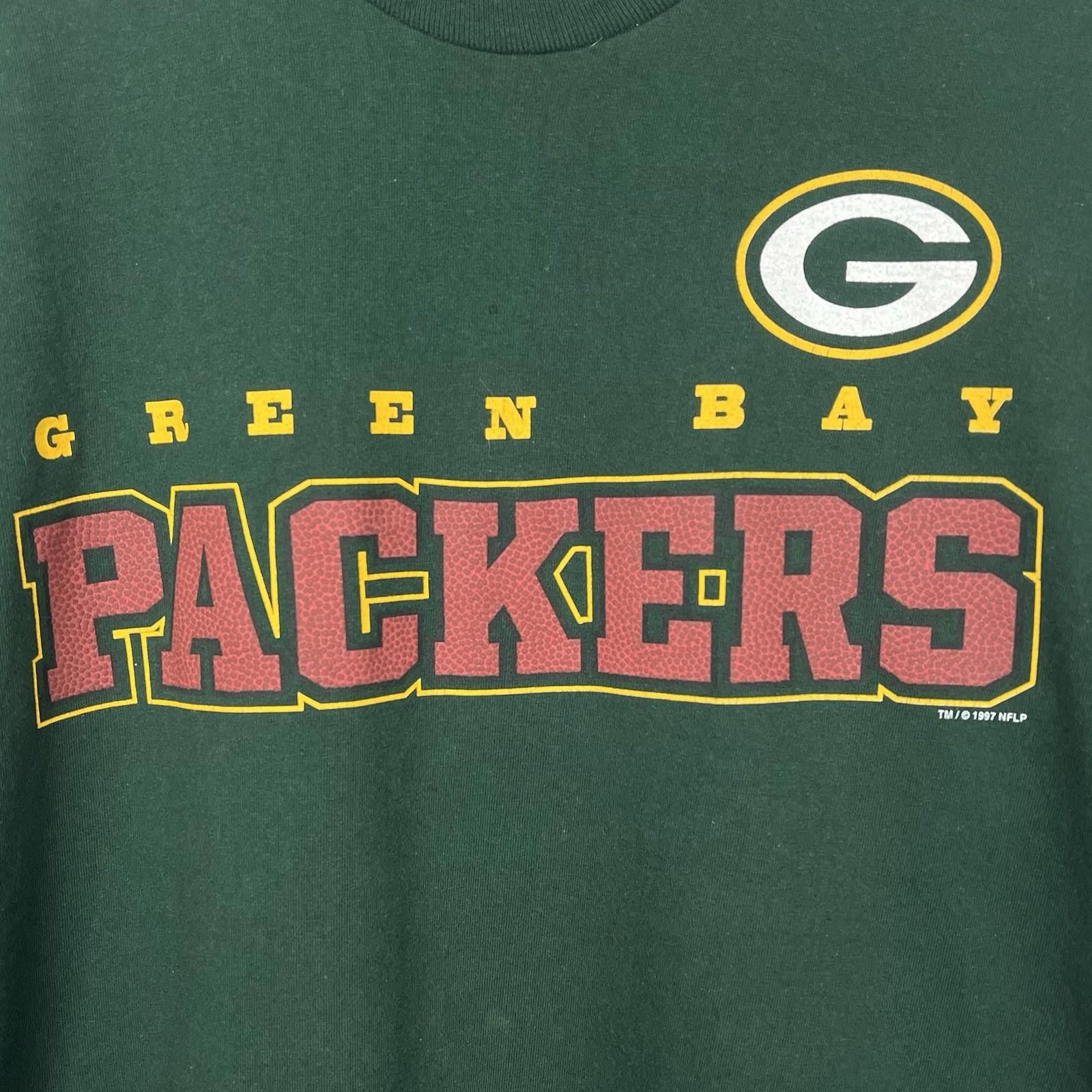 Other Vintage 90s Green Bay Packers NFL Football Green T Shirt XL Size US XL / EU 56 / 4 - 2 Thumbnail