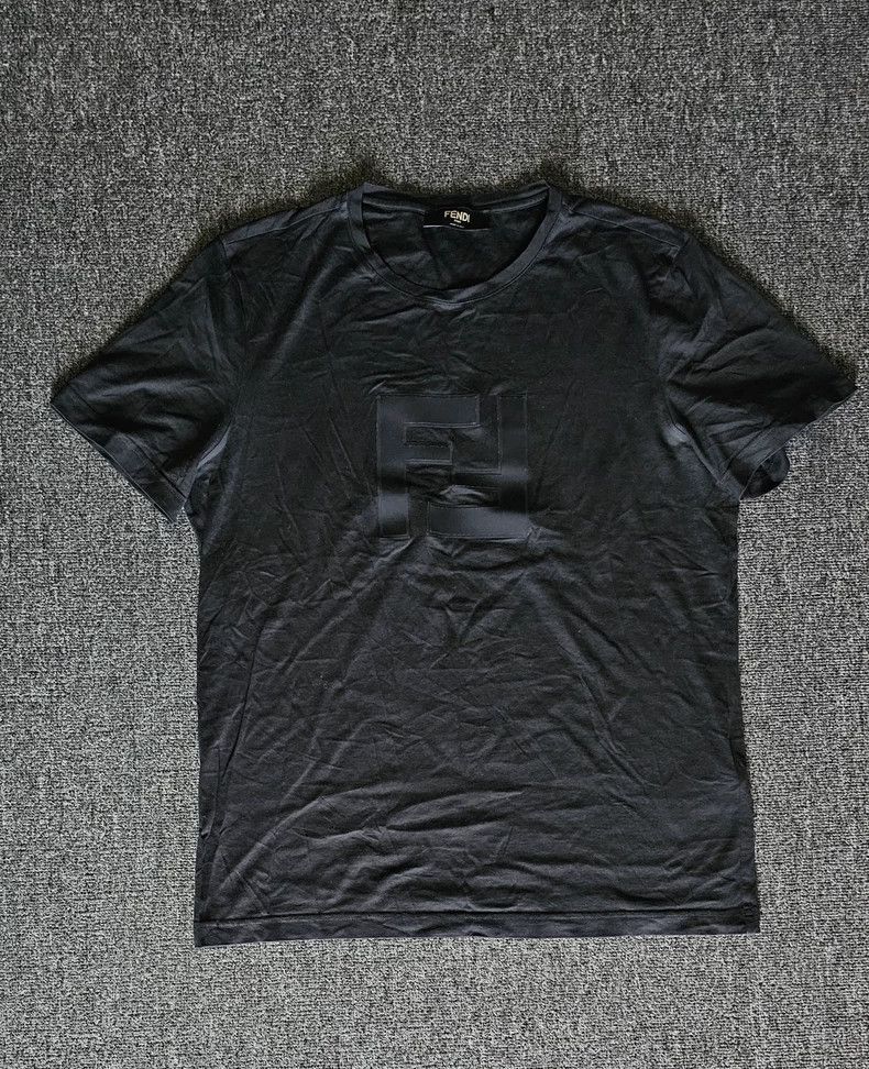 Fendi FENDI Black T-shirt Size US L / EU 52-54 / 3 - 2 Thumbnail
