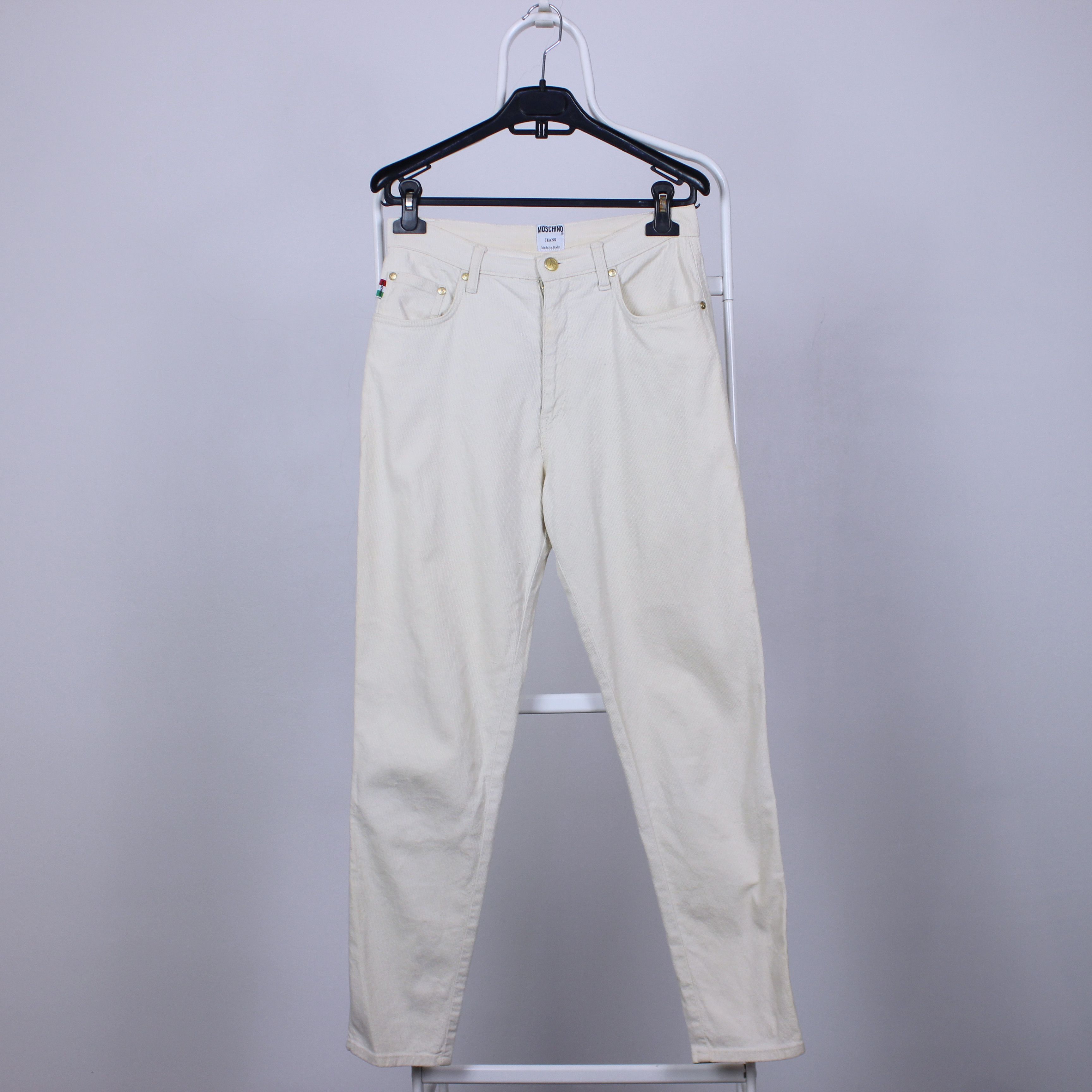 Moschino Moschino velvet pants women 30 beige Size 30" / US 8 / IT 44 - 12 Thumbnail
