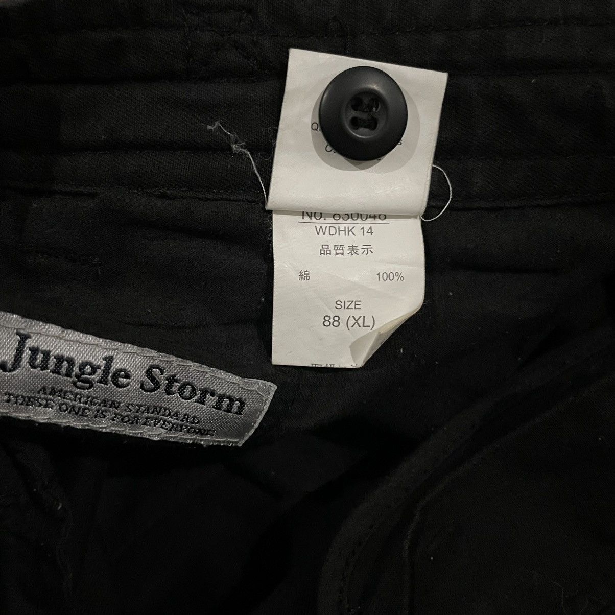Isamu Katayama Backlash Jungle Storm Black Cargo Pants Size US 31 - 7 Thumbnail
