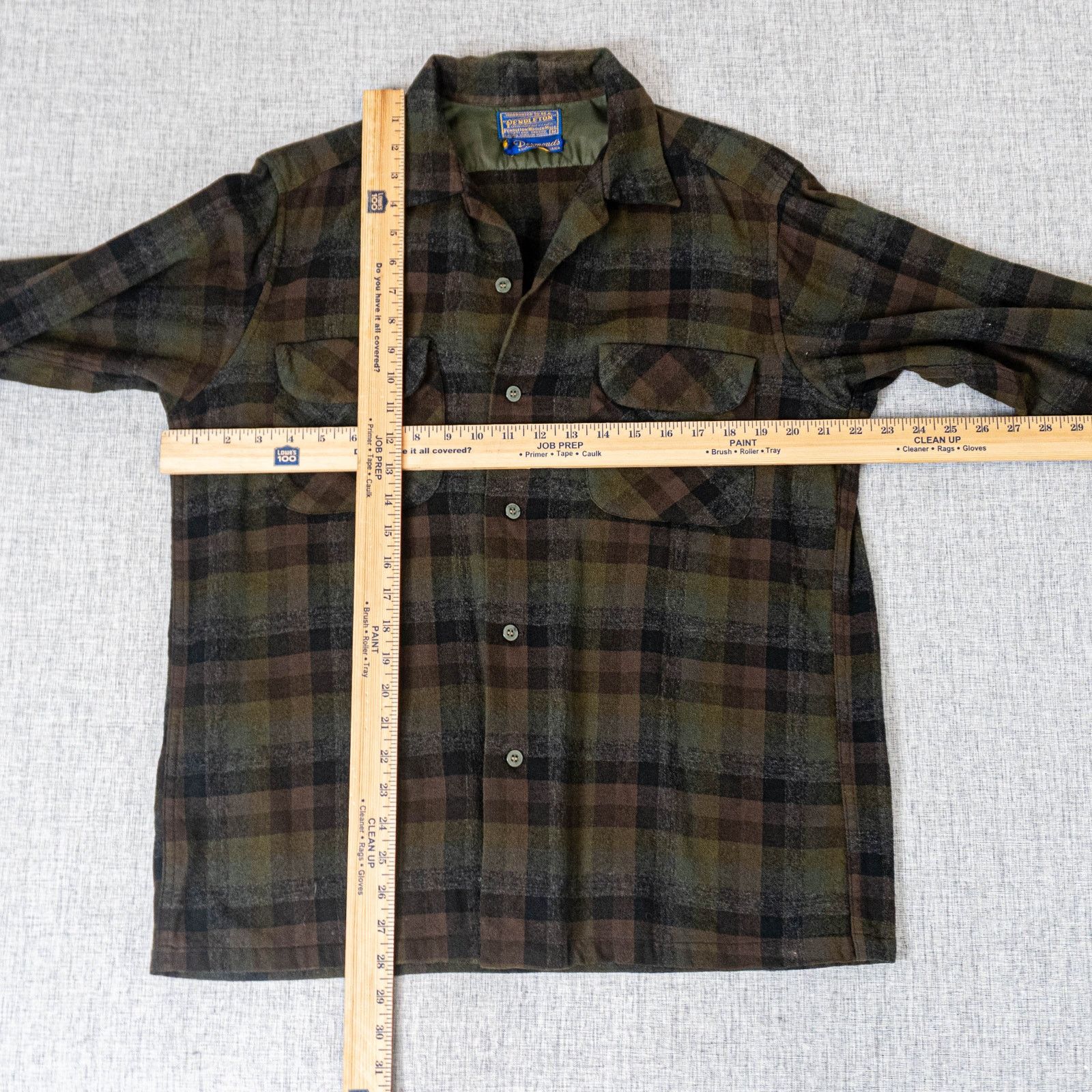 Pendleton 1950s Pendleton Wool Board Shirt Desmond’s Plaid Loop Collar Size US M / EU 48-50 / 2 - 7 Thumbnail