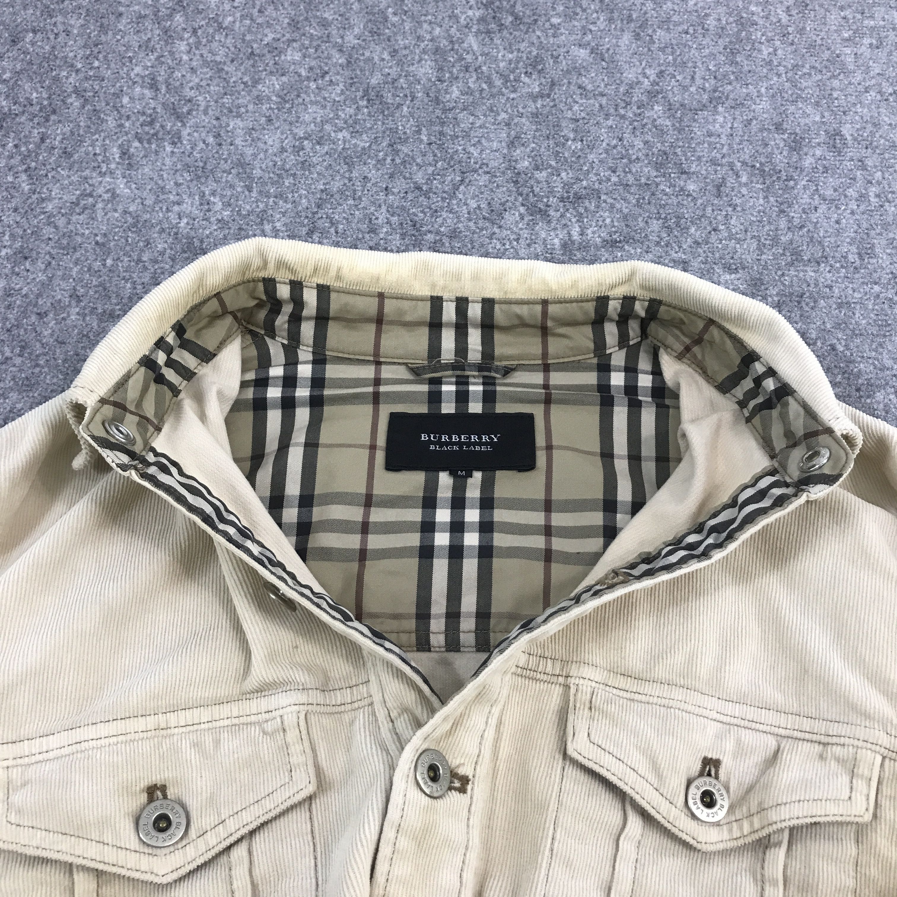 Burberry × Japanese Brand BURBERRY CORDUROY BUTTON UP JACKET Size US M / EU 48-50 / 2 - 7 Thumbnail