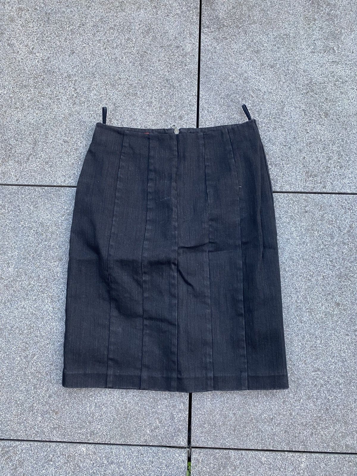 Prada prada jean single zip skirt Size 28" / US 6 / IT 42 - 1 Thumbnail