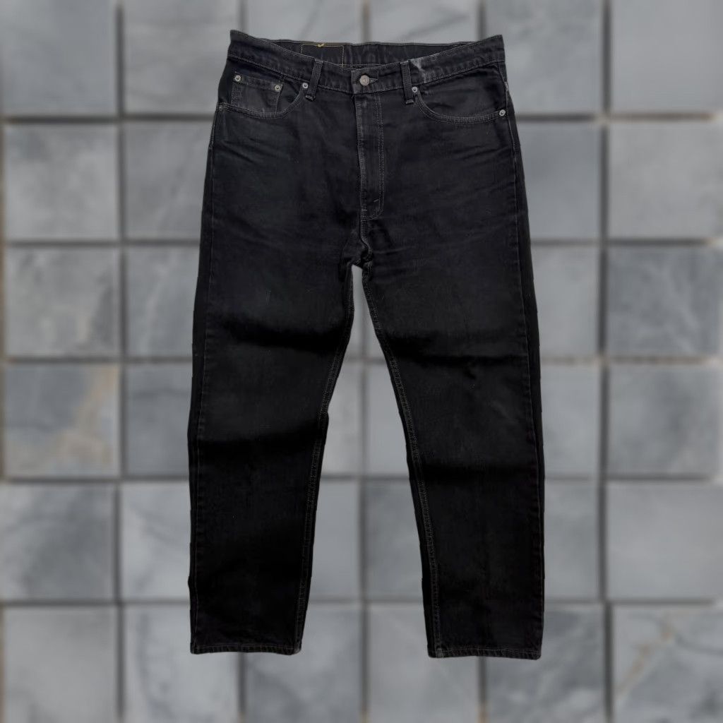 Levi's VINTAGE Levi's 505 Jeans Mens 38x30 Regular Fit Straight Leg Denim Dark Wash Jeans Size US 38 / EU 54 - 1 Thumbnail