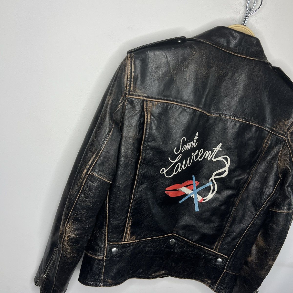 Saint Laurent Paris Saint Laurent anti-smoking leather jacket Size US M / EU 48-50 / 2 - 4 Thumbnail