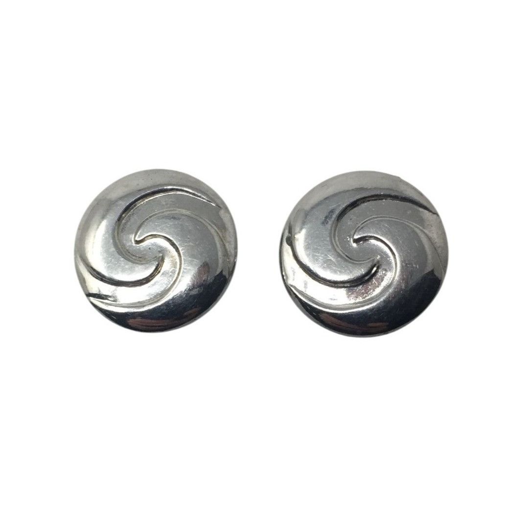 Other Womens Silver Tone Spiral Clip On Earrings Size ONE SIZE - 1 Thumbnail