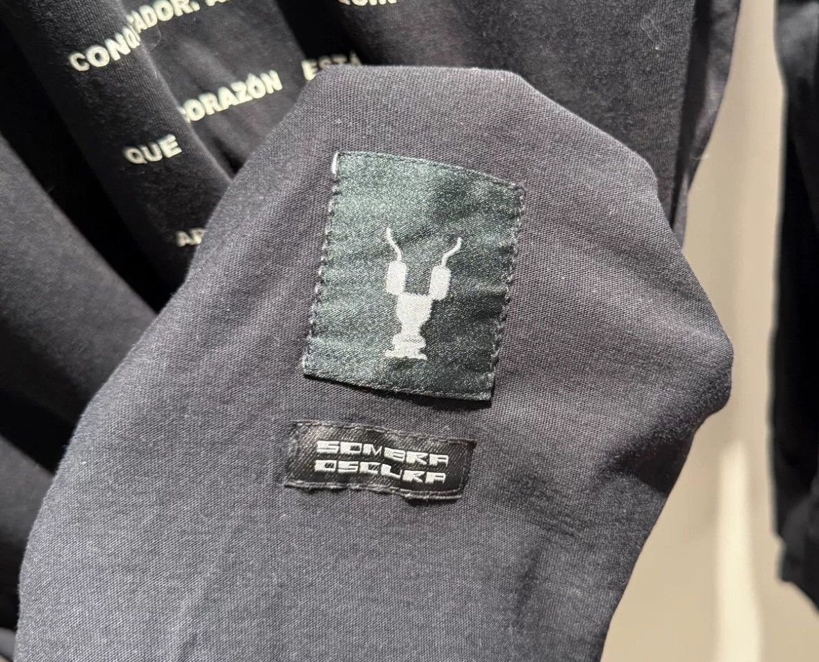 Rick Owens Rick owens drkshdw double line slogan long sleeved shirt Size US XS / EU 42 / 0 - 5 Thumbnail
