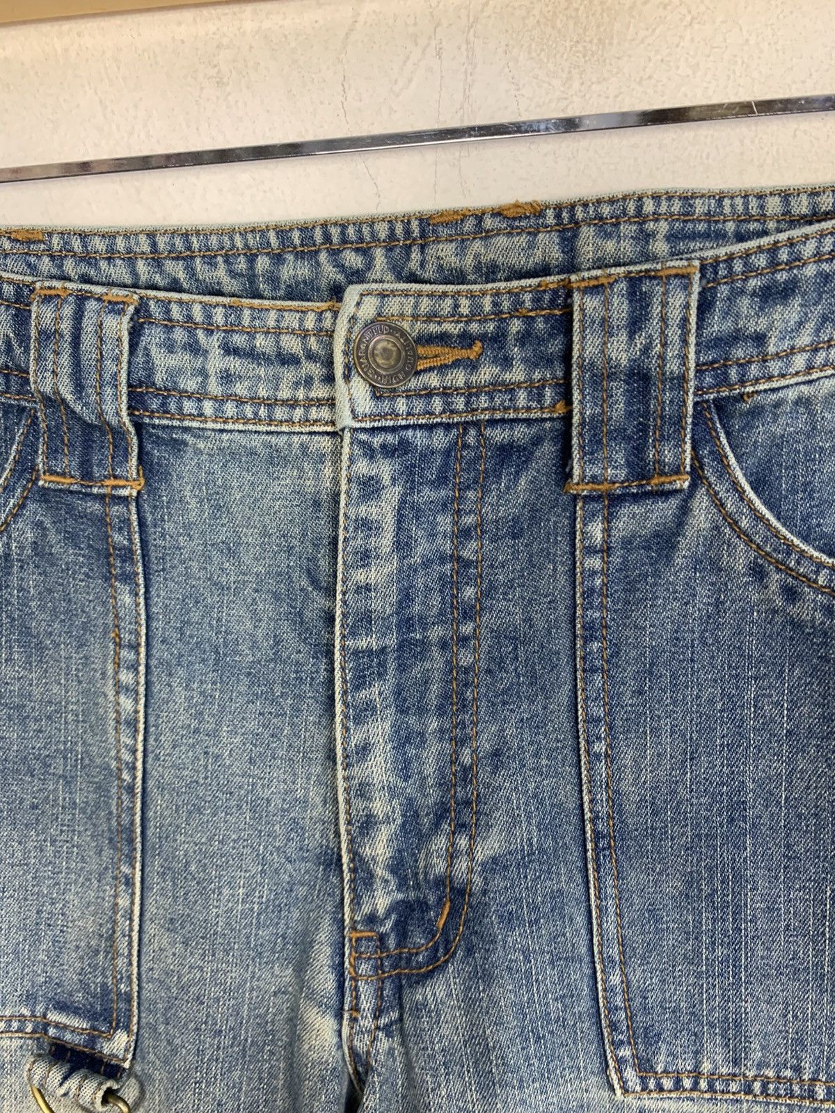 Japanese Brand Cyber Punk Bondage Anime Character Denim Jeans Size 27" / US 4 / IT 40 - 3 Thumbnail