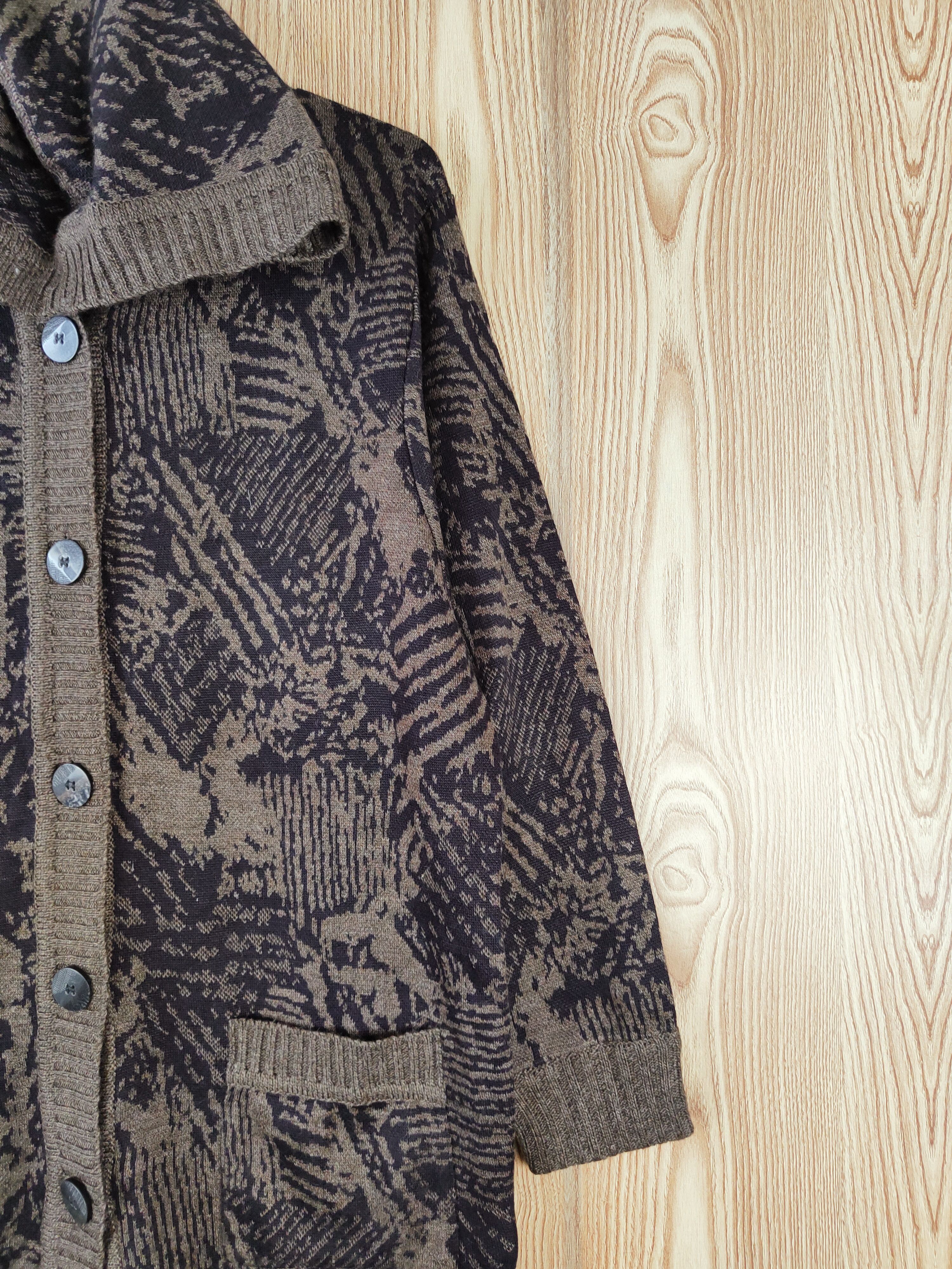 Japanese Brand Chasse au Bias Dark Brown Hoodie Long Cardigan #W428 Size US M / EU 48-50 / 2 - 5 Thumbnail